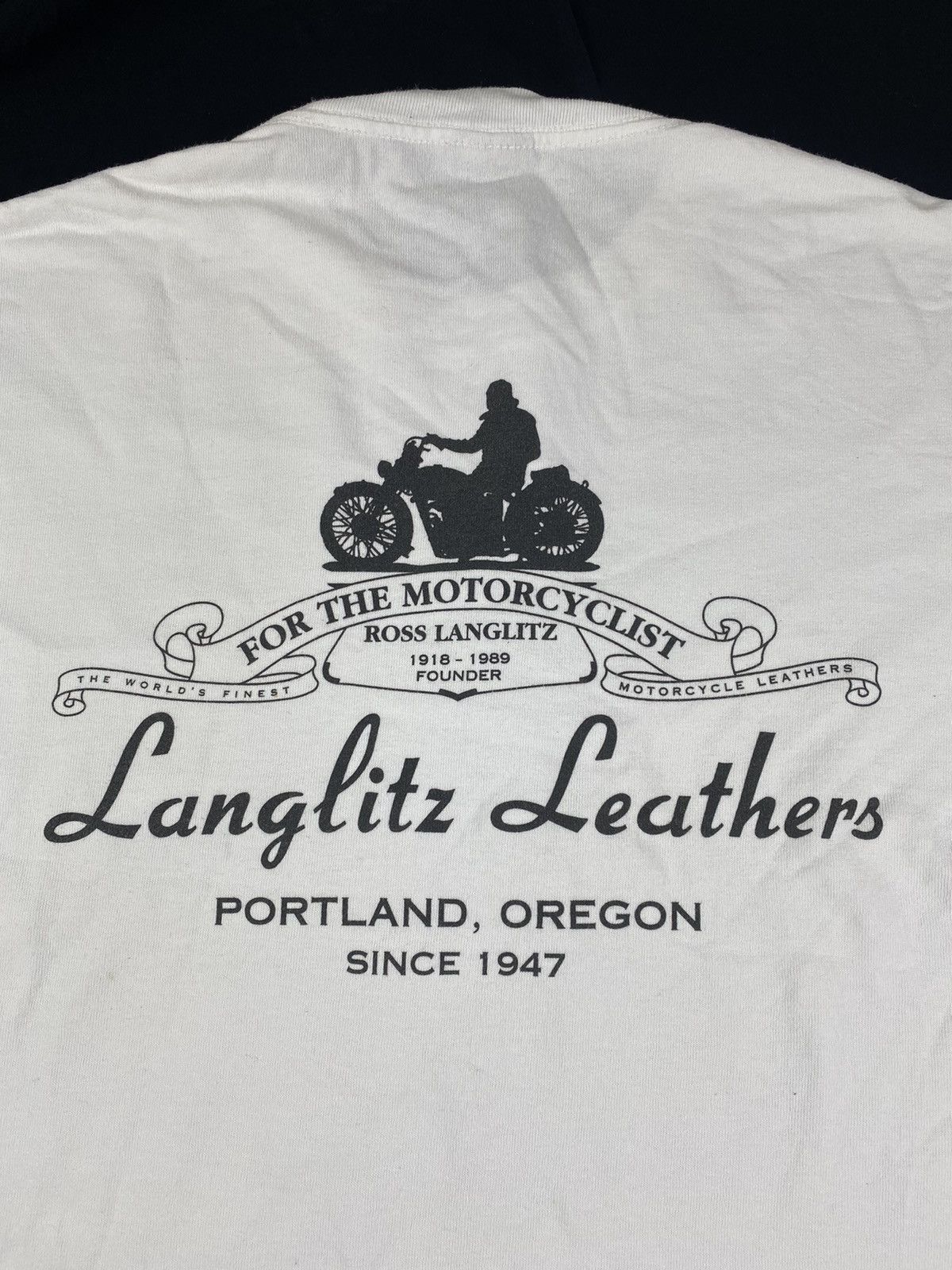 Vintage Vintage 90s Longsleeve By Langlitz Leathers Made In Usa Size US M / EU 48-50 / 2 - 1 Thumbnail