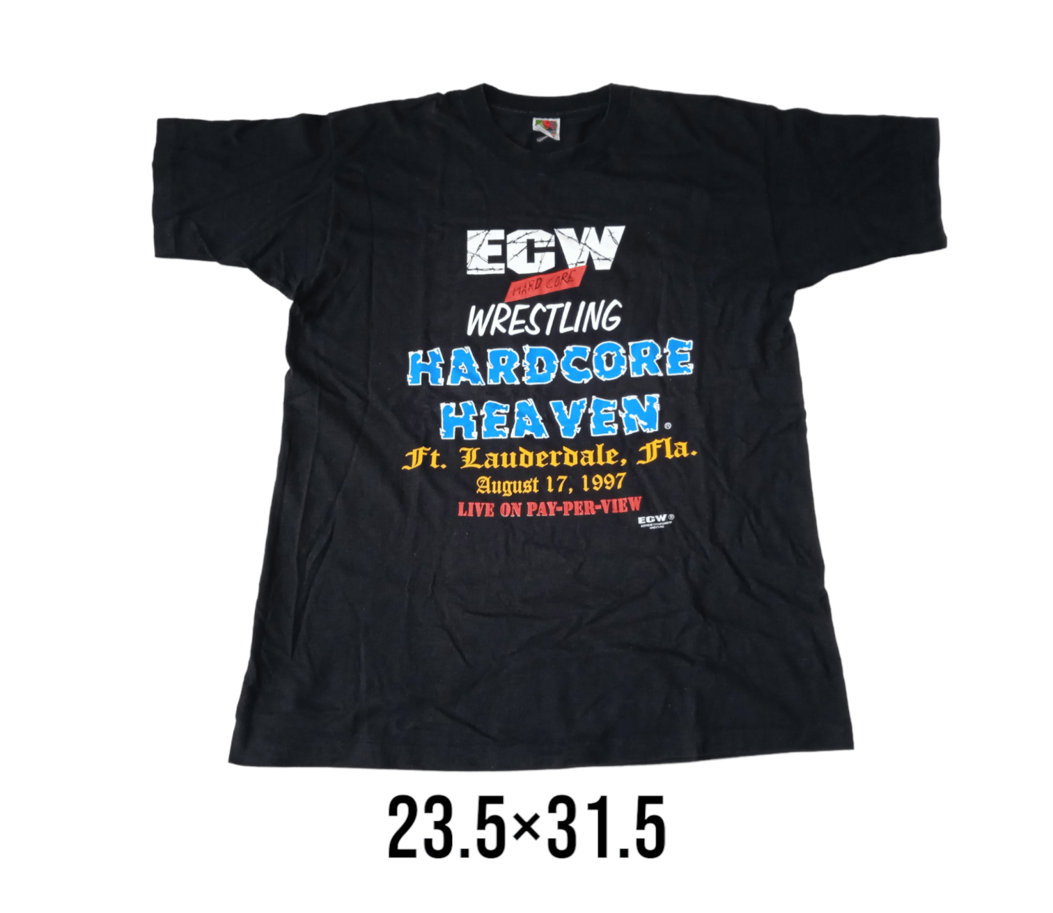 Vintage Vintage 90s ECW Hardcore Heaven 1997 Shirt Wrestling Size US XL / EU 56 / 4 - 2 Thumbnail