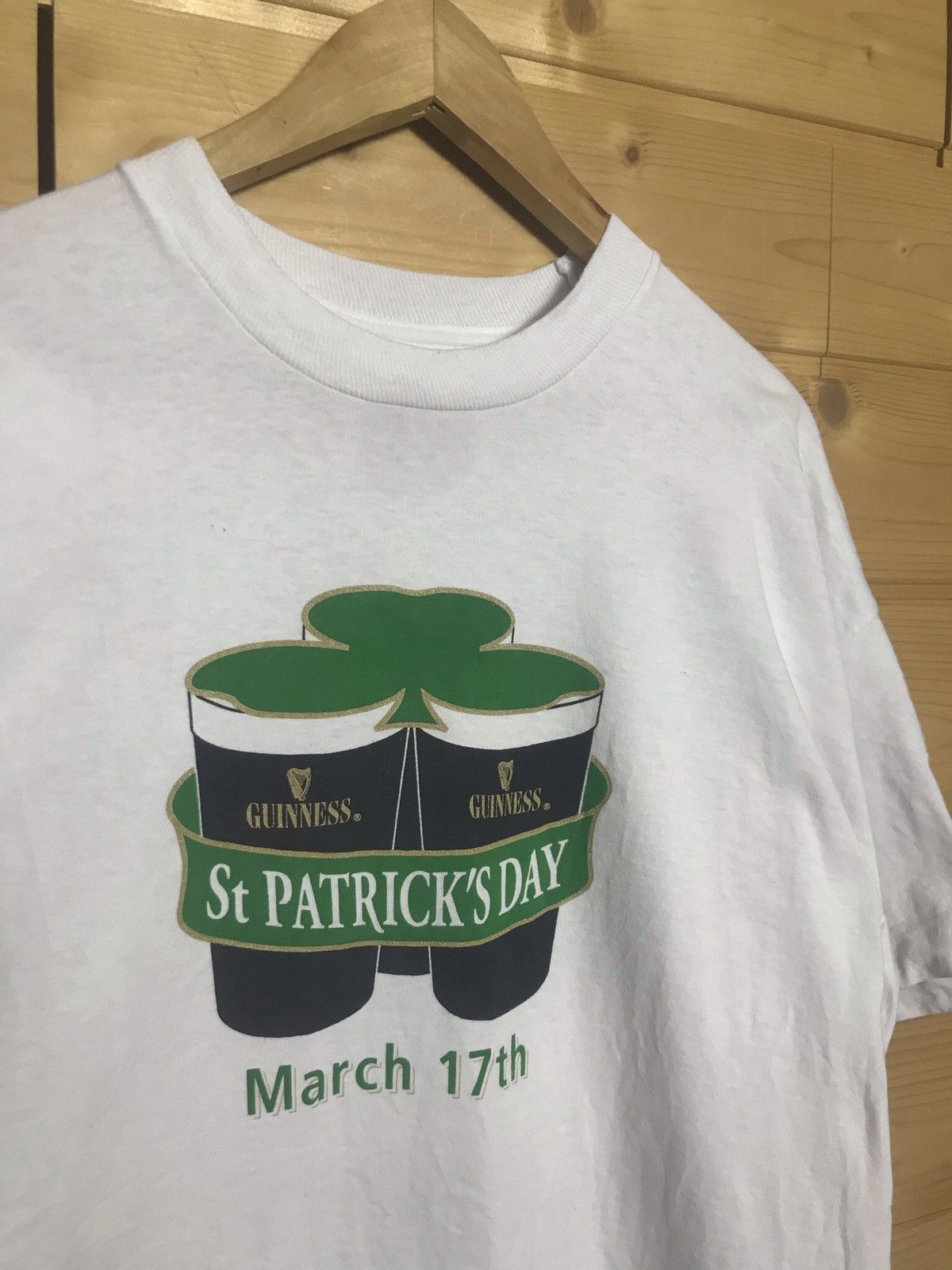 Vintage Vintage 90s Guinness single stitch t-shirt Size US XL / EU 56 / 4 - 1 Thumbnail