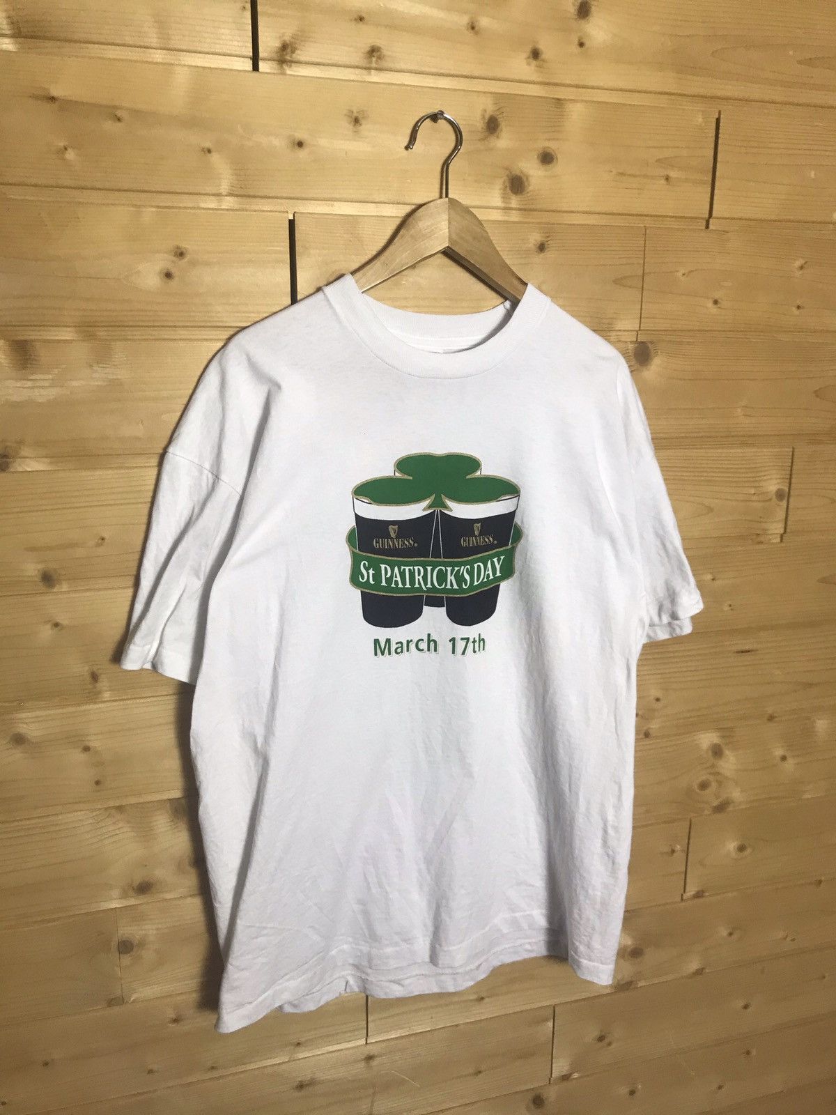 Vintage Vintage 90s Guinness single stitch t-shirt Size US XL / EU 56 / 4 - 2 Thumbnail