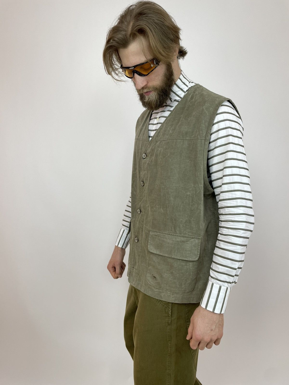 Camel CAMEL Vintage Vest Multi-pocket Canvas Mens size XL Size US XL / EU 56 / 4 - 7 Thumbnail