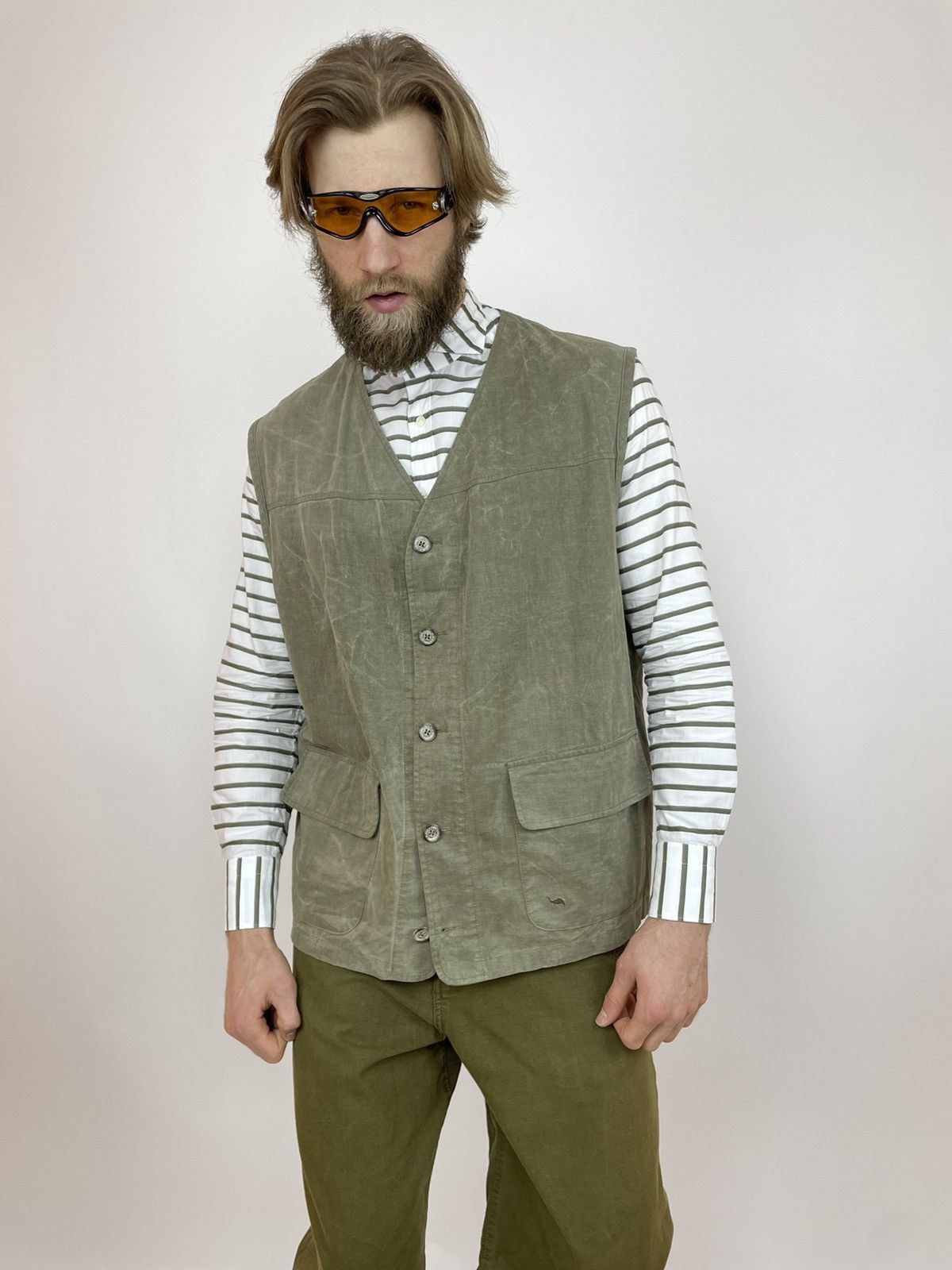 Camel CAMEL Vintage Vest Multi-pocket Canvas Mens size XL Size US XL / EU 56 / 4 - 5 Thumbnail