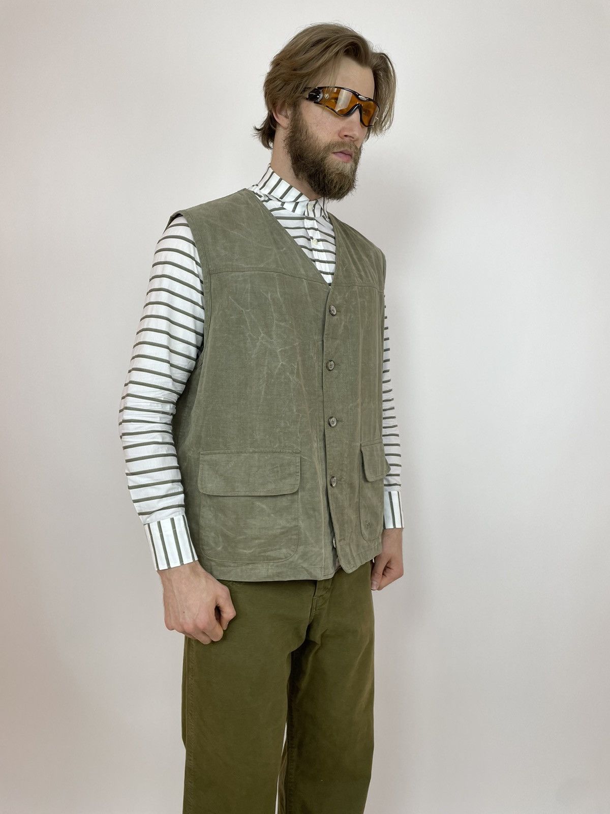 Camel CAMEL Vintage Vest Multi-pocket Canvas Mens size XL Size US XL / EU 56 / 4 - 3 Thumbnail