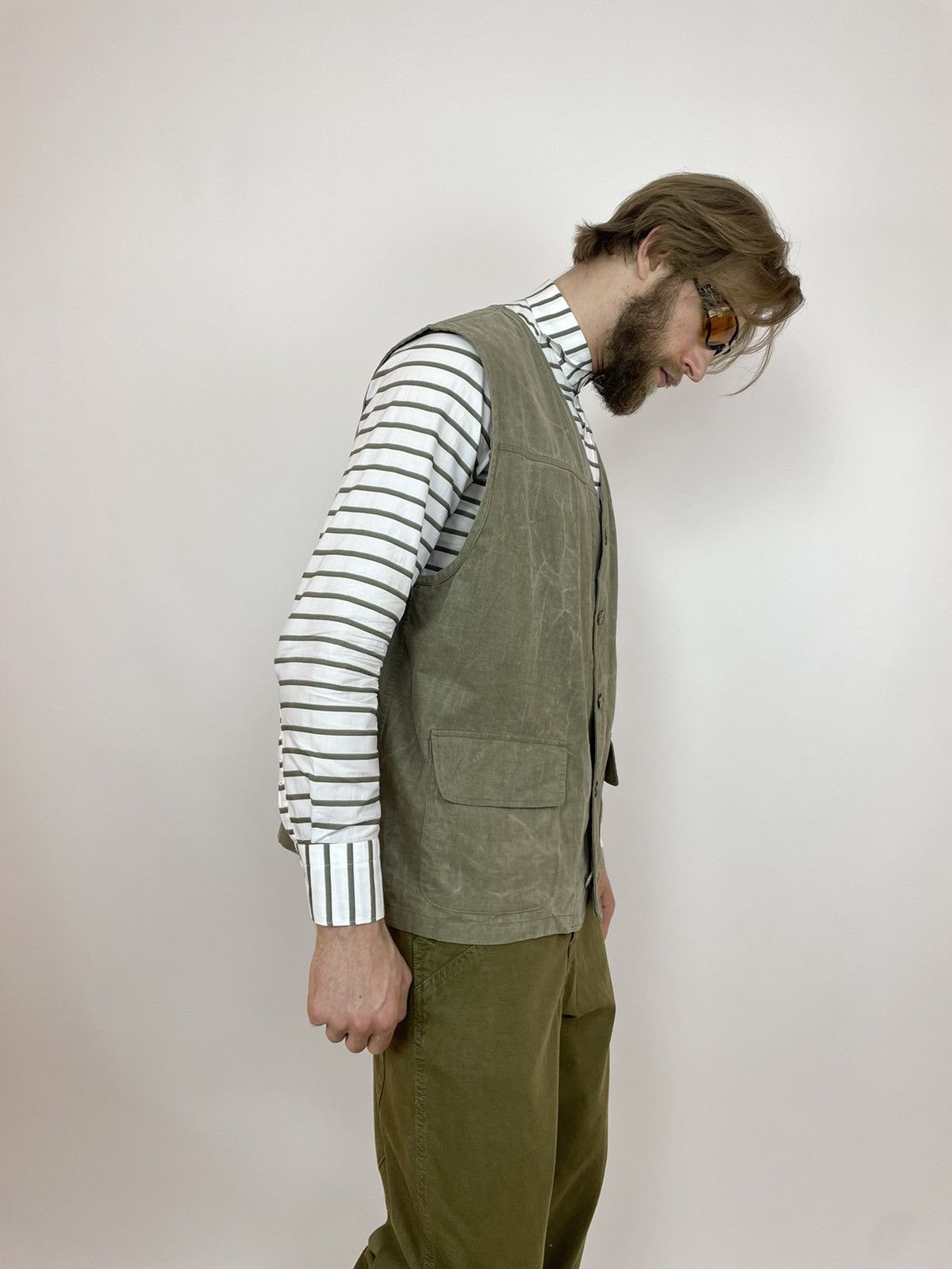 Camel CAMEL Vintage Vest Multi-pocket Canvas Mens size XL Size US XL / EU 56 / 4 - 8 Thumbnail
