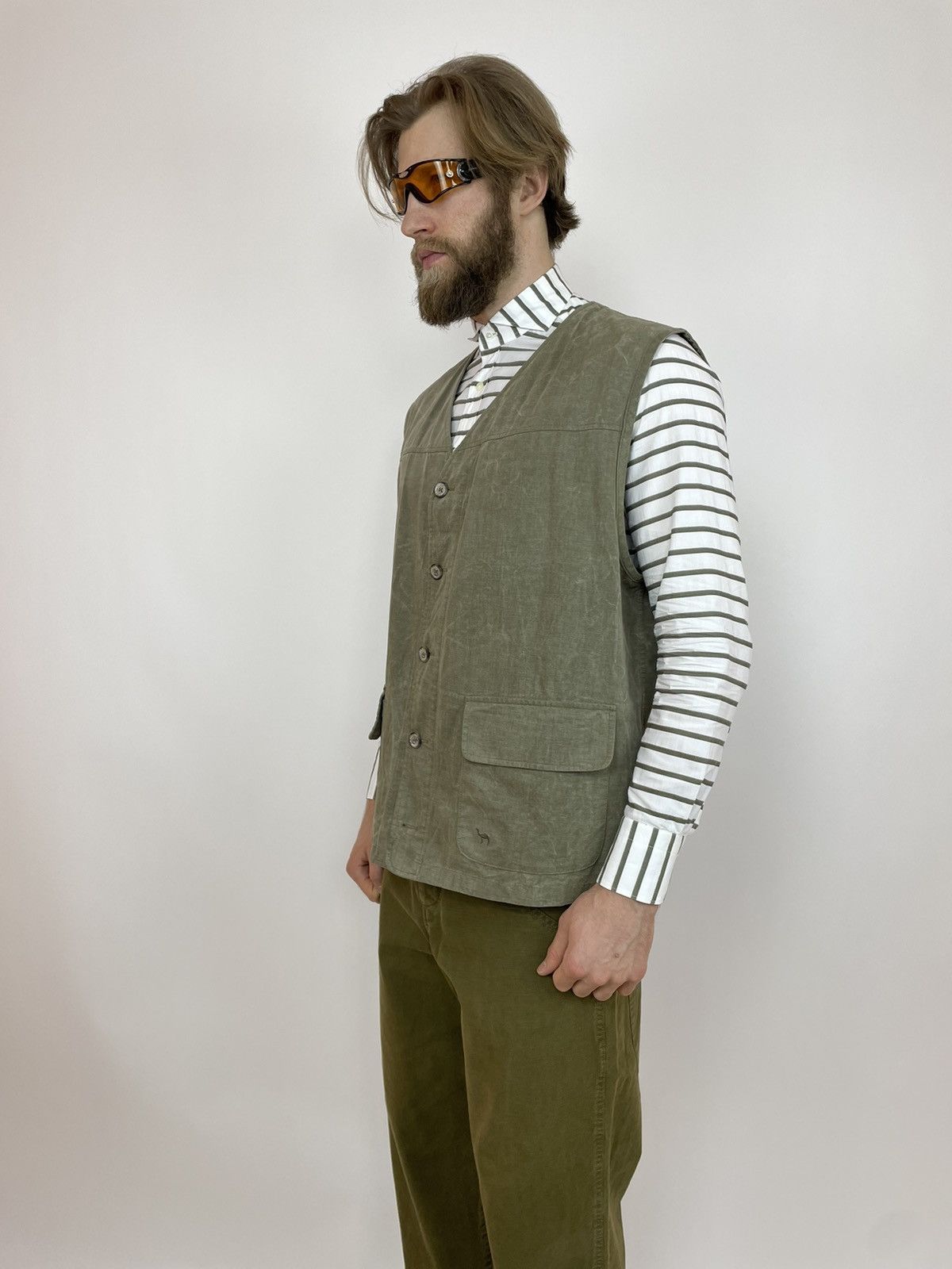 Camel CAMEL Vintage Vest Multi-pocket Canvas Mens size XL Size US XL / EU 56 / 4 - 2 Thumbnail