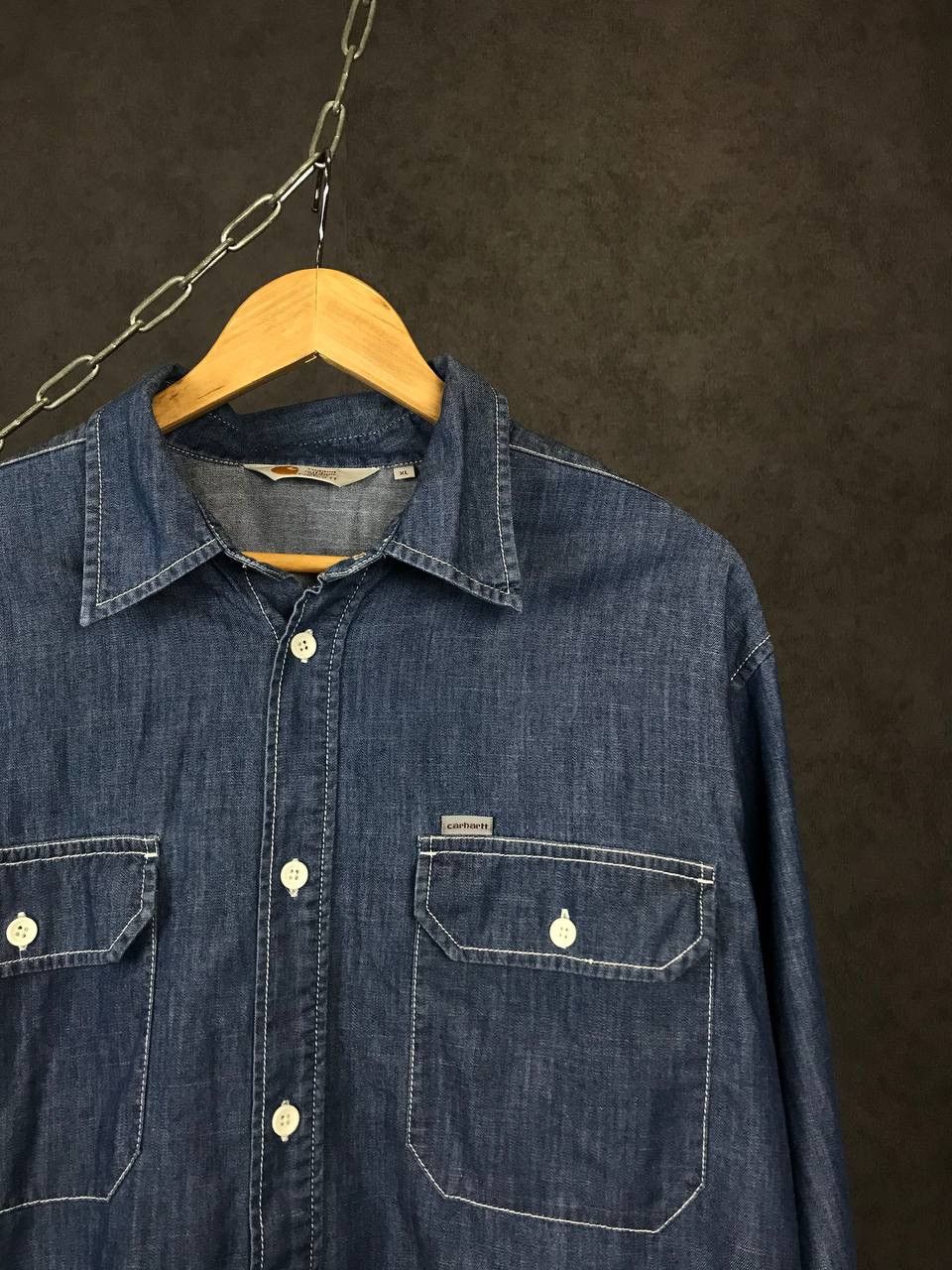 Carhartt Carhartt vintage streetwear wring shirt Size US XL / EU 56 / 4 - 2 Thumbnail