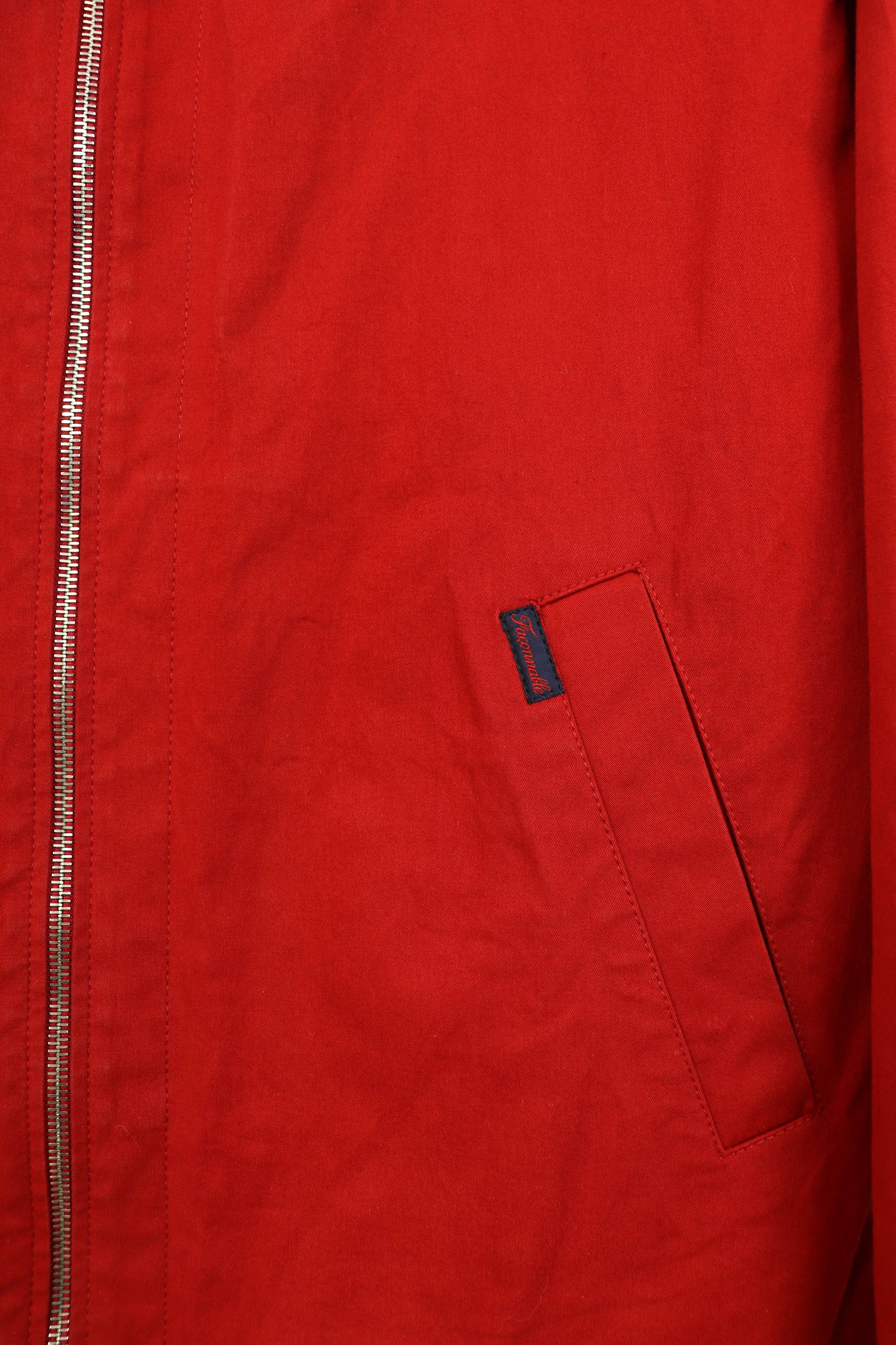Faconnable Faconnable Vintage 90s Red Cotton Zip Jacket Size US XL / EU 56 / 4 - 5 Thumbnail