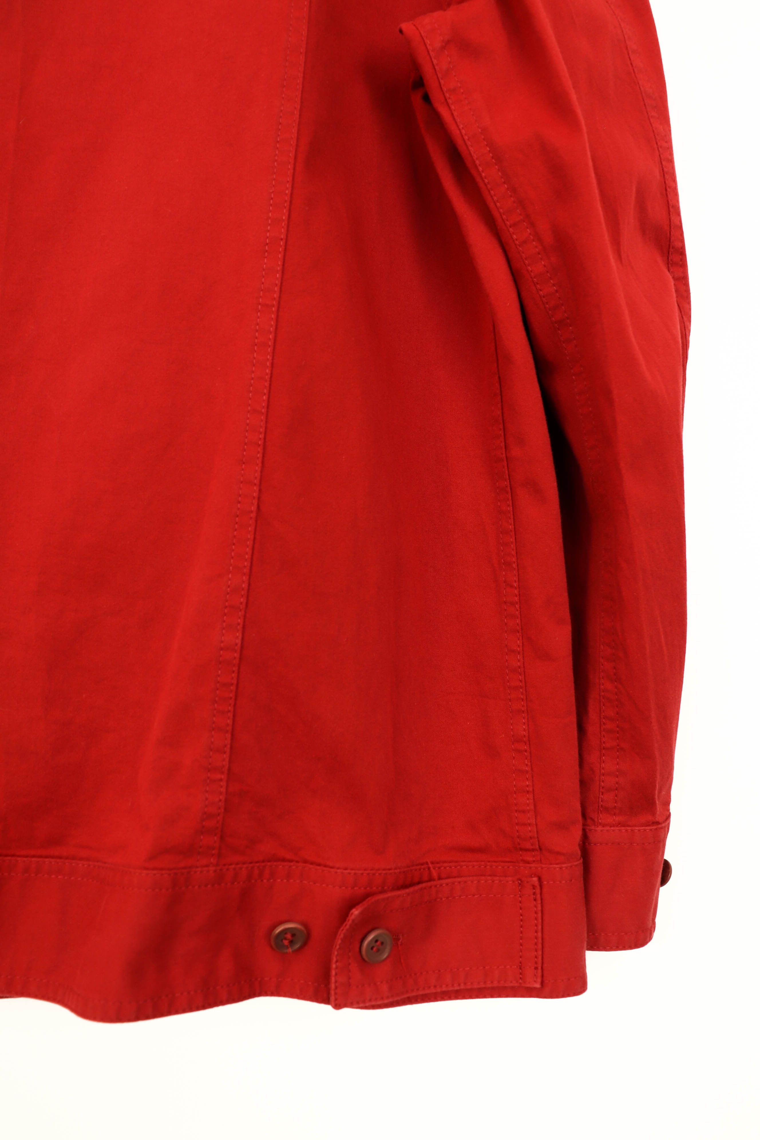 Faconnable Faconnable Vintage 90s Red Cotton Zip Jacket Size US XL / EU 56 / 4 - 8 Thumbnail
