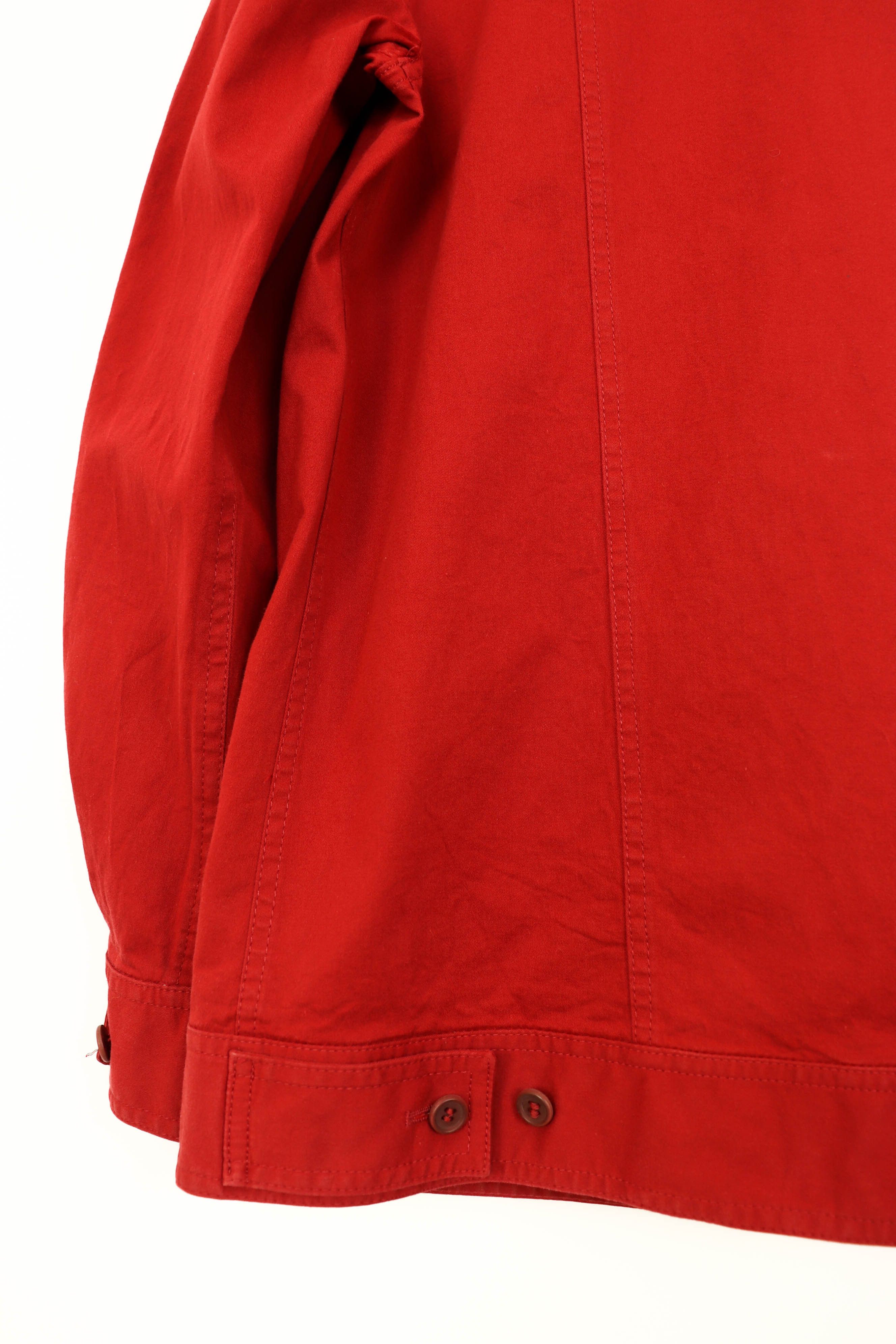 Faconnable Faconnable Vintage 90s Red Cotton Zip Jacket Size US XL / EU 56 / 4 - 7 Thumbnail