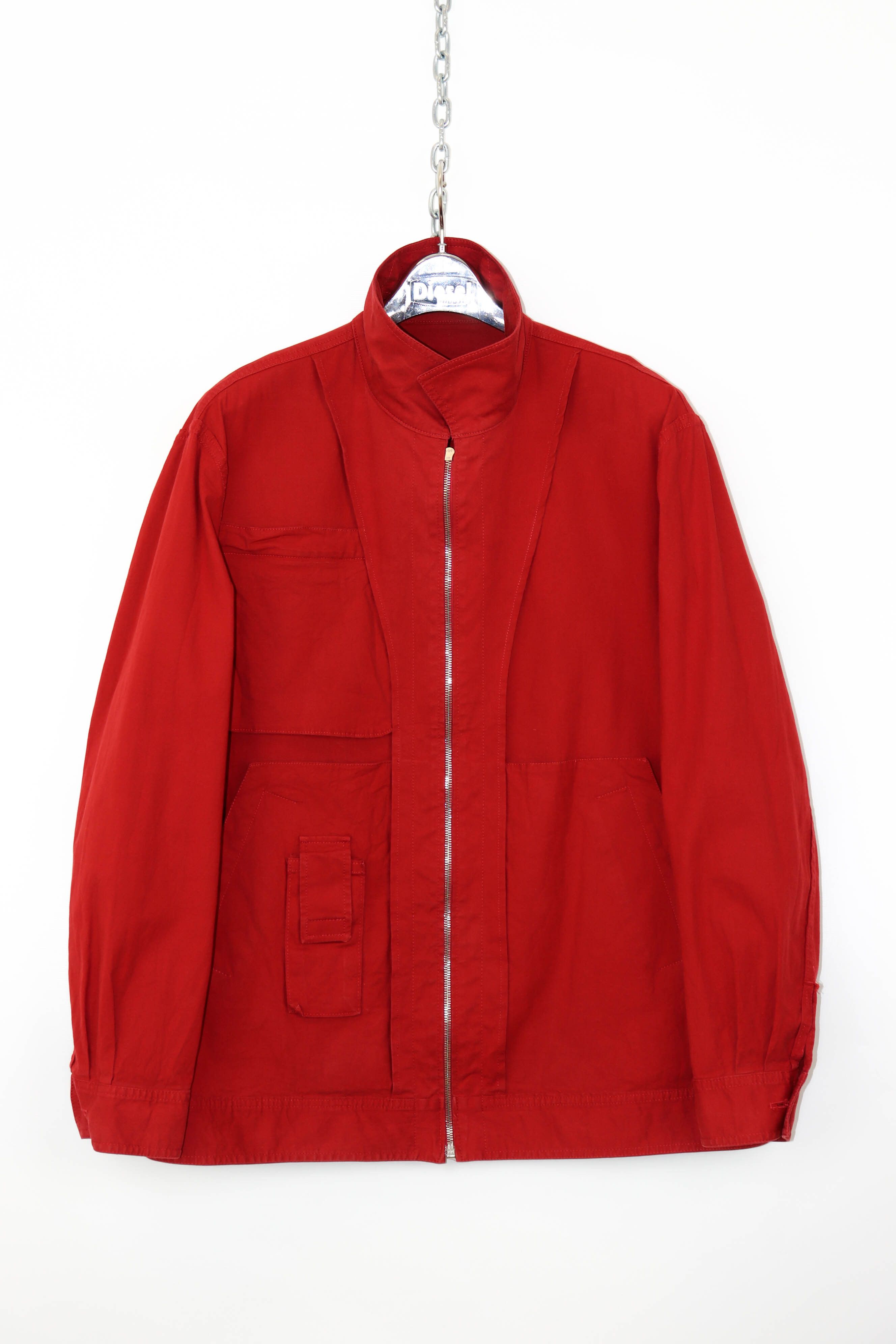 Faconnable Faconnable Vintage 90s Red Cotton Zip Jacket Size US XL / EU 56 / 4 - 10 Thumbnail