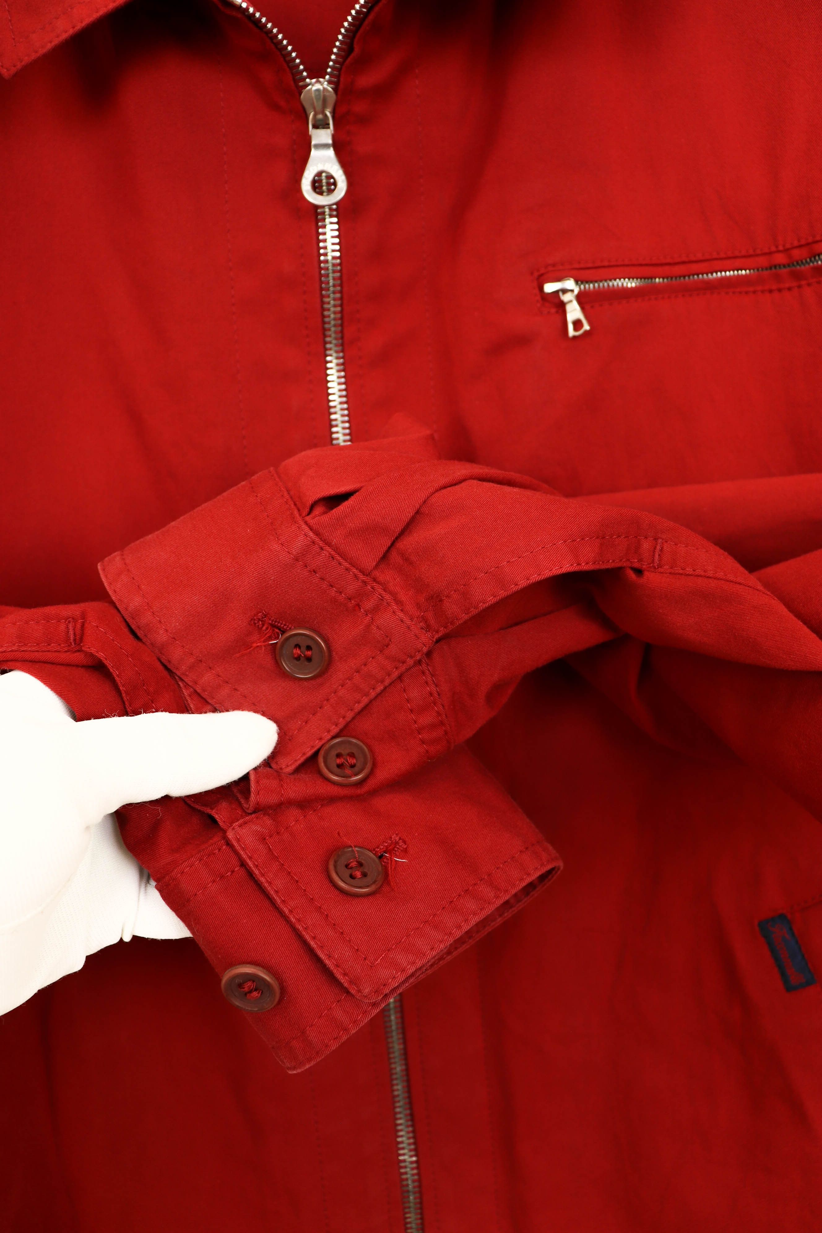 Faconnable Faconnable Vintage 90s Red Cotton Zip Jacket Size US XL / EU 56 / 4 - 6 Thumbnail