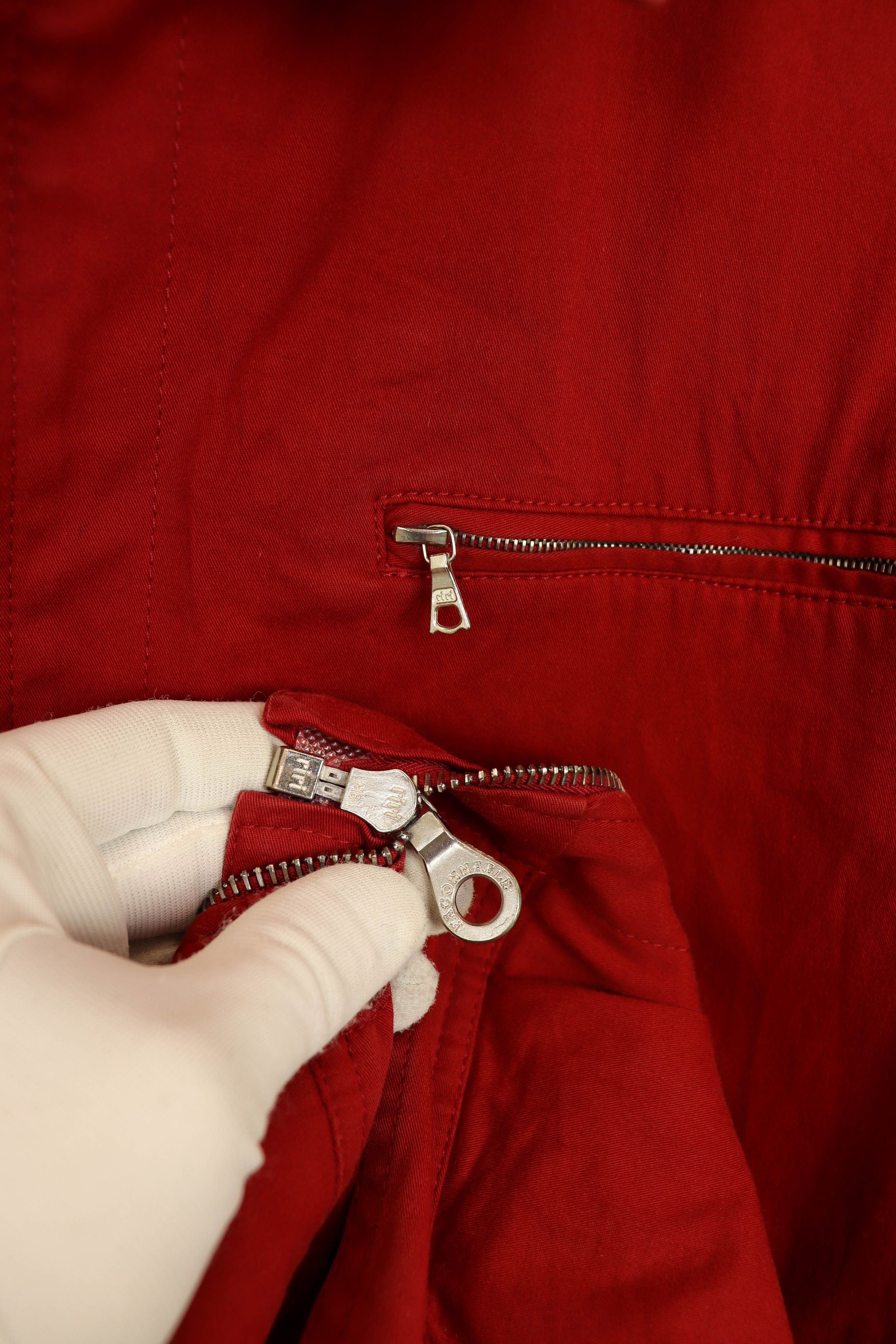 Faconnable Faconnable Vintage 90s Red Cotton Zip Jacket Size US XL / EU 56 / 4 - 9 Thumbnail