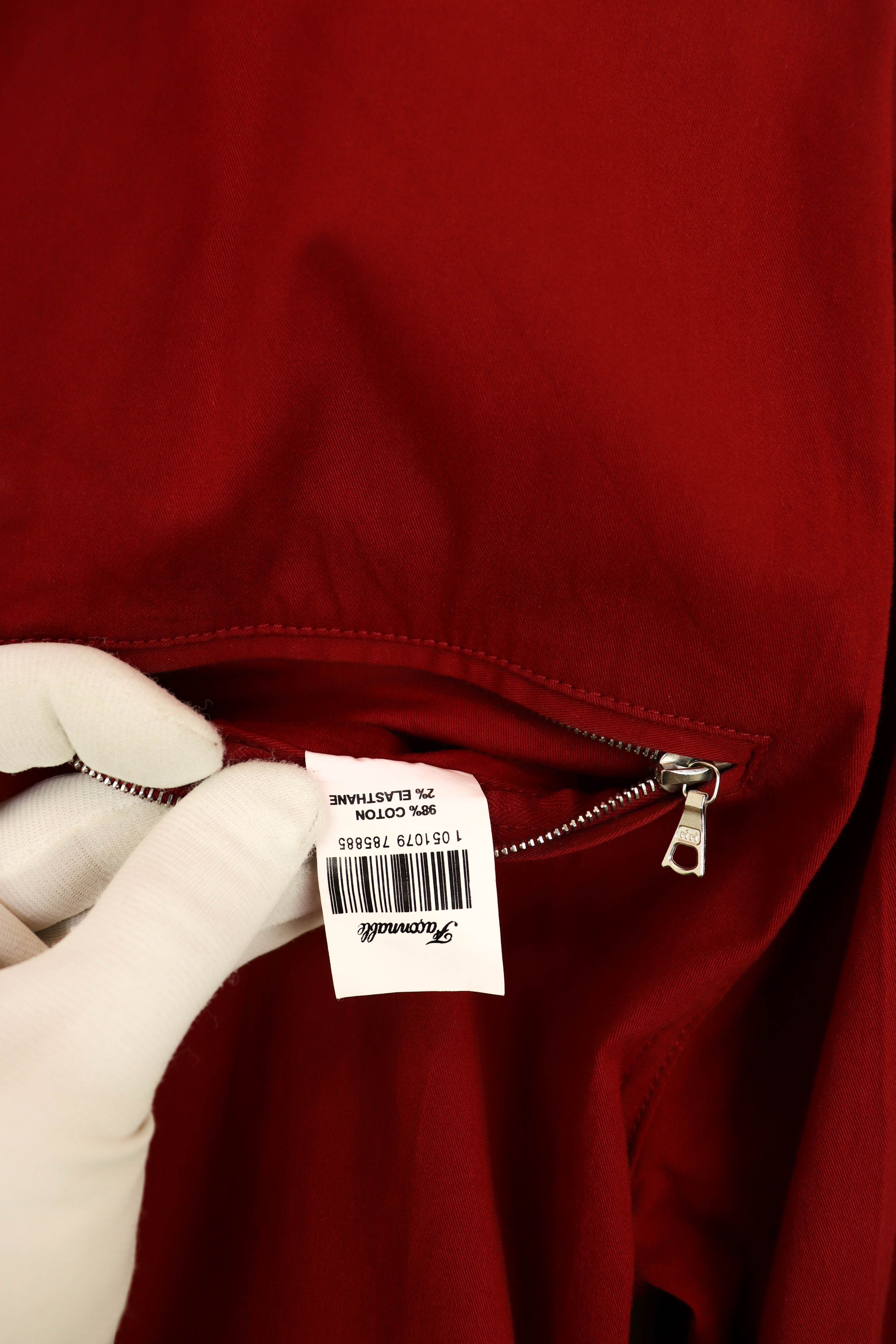 Faconnable Faconnable Vintage 90s Red Cotton Zip Jacket Size US XL / EU 56 / 4 - 16 Thumbnail