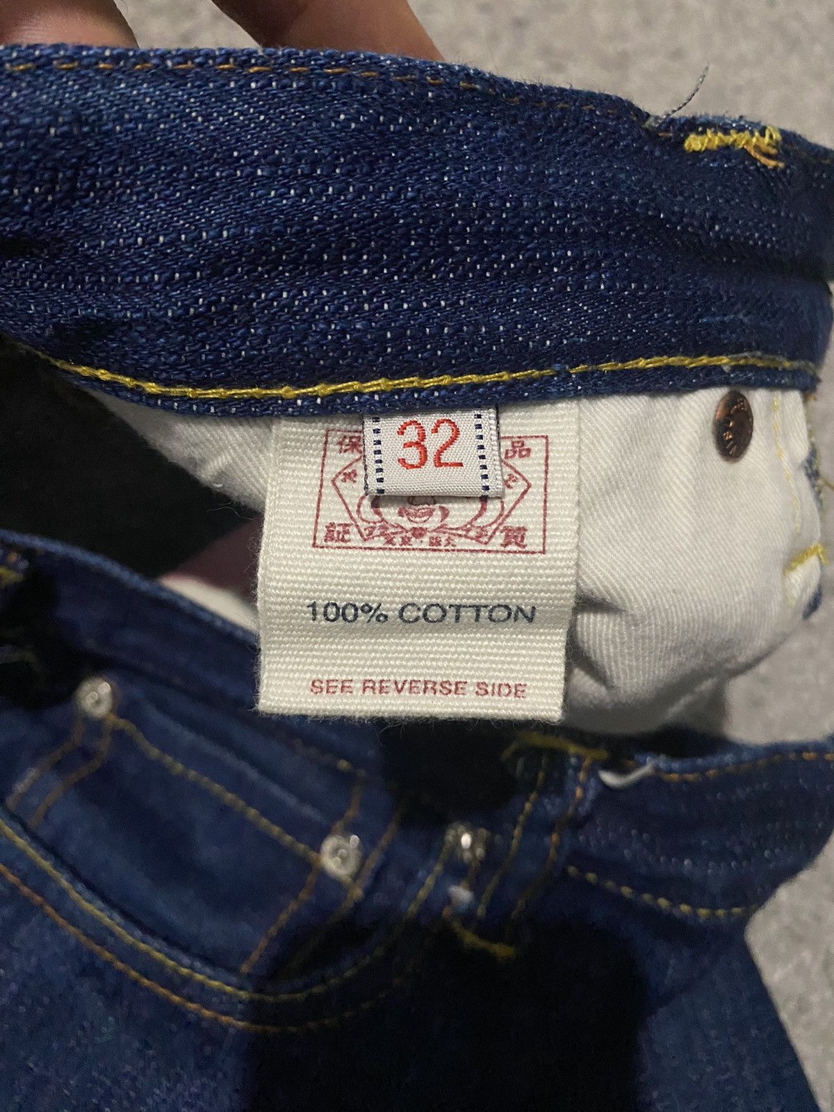 Evisu × Japanese Brand × Vintage Evisu Jeans Denim Vintage 32 Daicock Logo Selvedge Japan y2k Size US 32 / EU 48 - 16 Thumbnail
