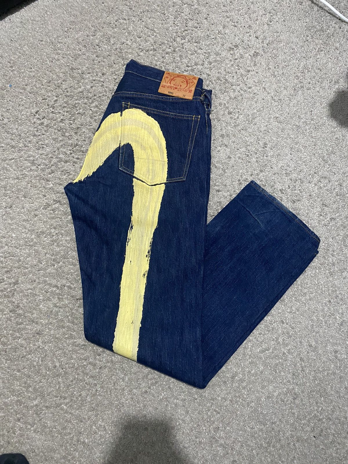 Evisu × Japanese Brand × Vintage Evisu Jeans Denim Vintage 32 Daicock Logo Selvedge Japan y2k Size US 32 / EU 48 - 5 Thumbnail
