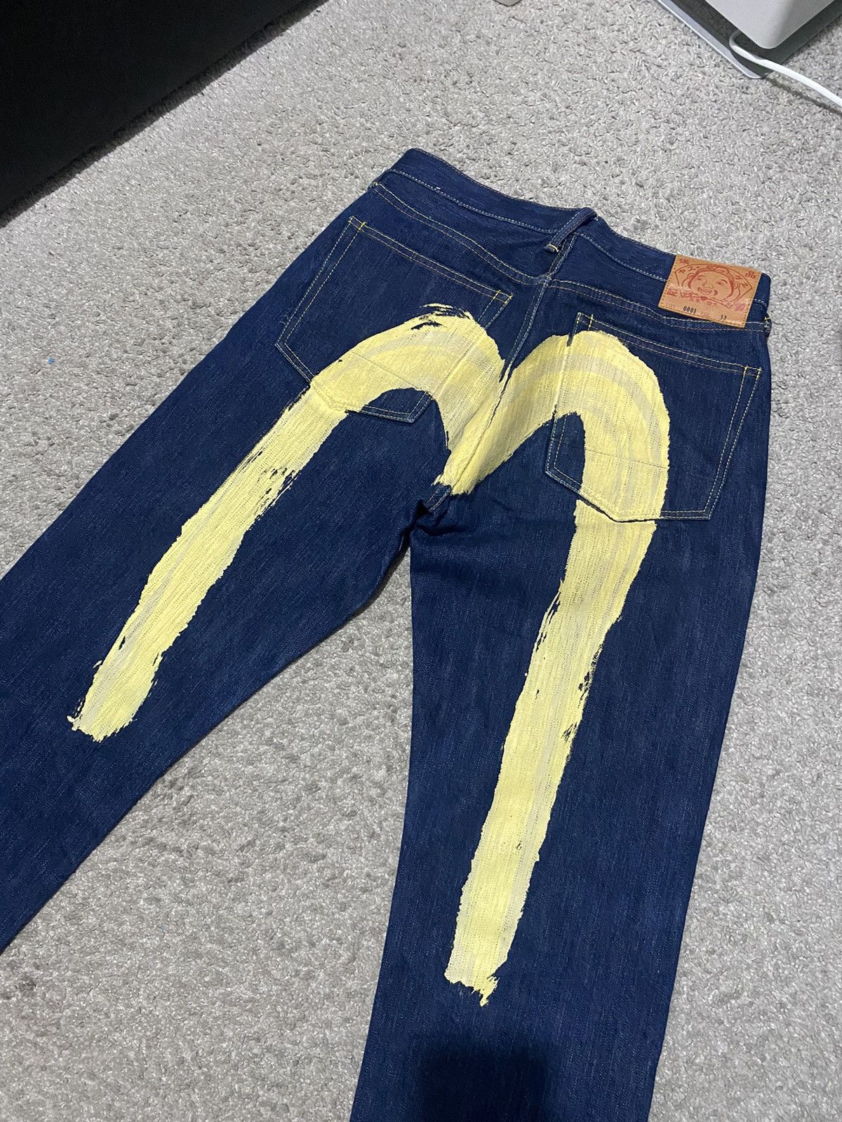 Evisu × Japanese Brand × Vintage Evisu Jeans Denim Vintage 32 Daicock Logo Selvedge Japan y2k Size US 32 / EU 48 - 1 Thumbnail
