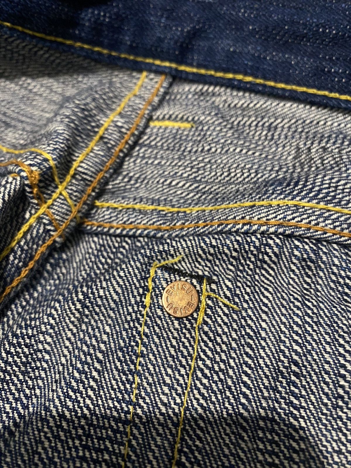 Evisu × Japanese Brand × Vintage Evisu Jeans Denim Vintage 32 Daicock Logo Selvedge Japan y2k Size US 32 / EU 48 - 15 Thumbnail