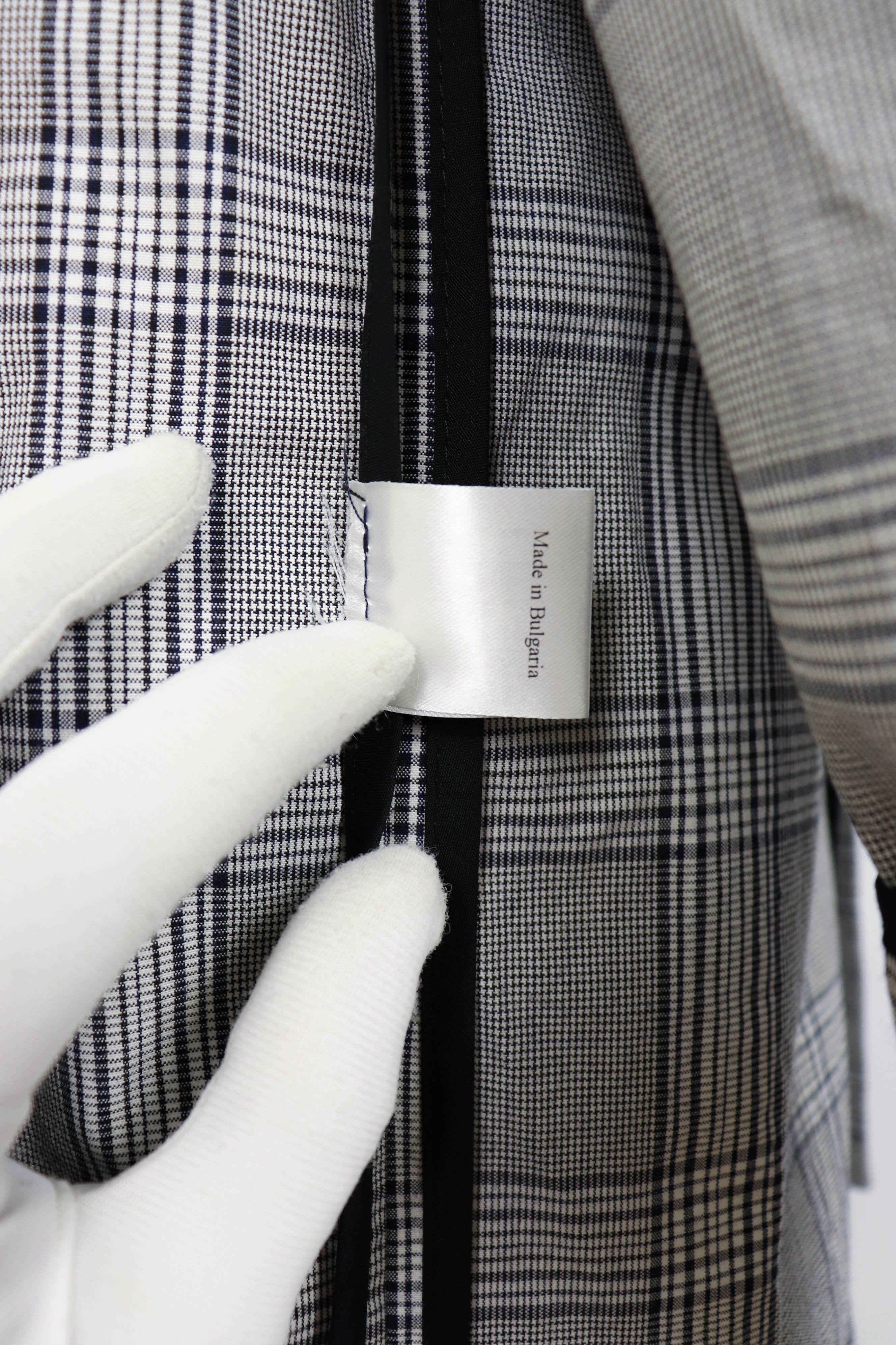 Wood Wood Wood Wood Grey Plaid Check Cotton Macintosh Coat Jacket Size US M / EU 48-50 / 2 - 14 Thumbnail