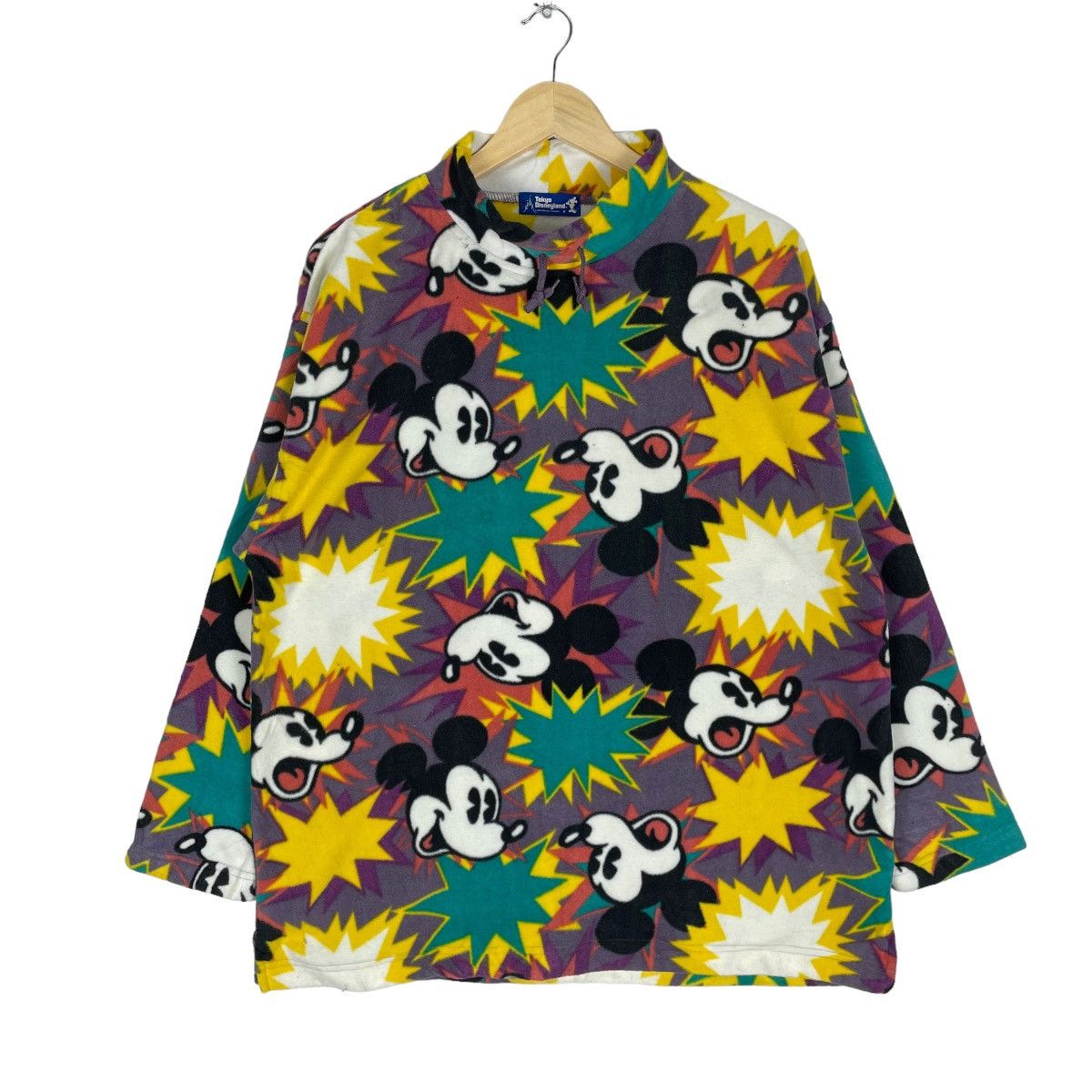Mickey Mouse ⚡️90s MICKEY MOUSE WALT TOKYO DISNEYLAND BOOM JUMPER Size US M / EU 48-50 / 2 - 1 Thumbnail