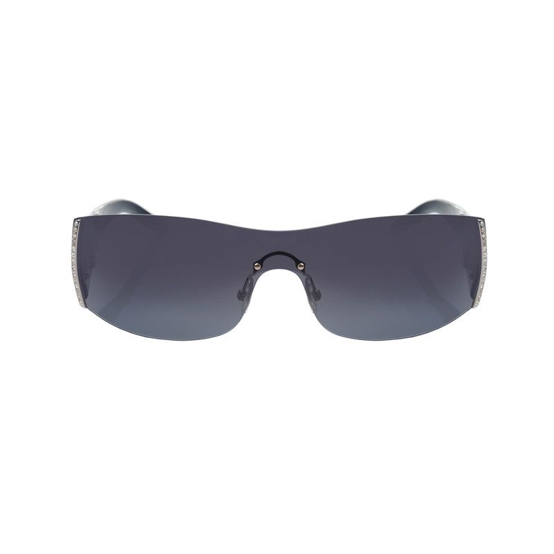 Pierre Cardin Pierre Cardin 00's Rimless Crystals Black Sunglasses Size ONE SIZE - 1 Thumbnail