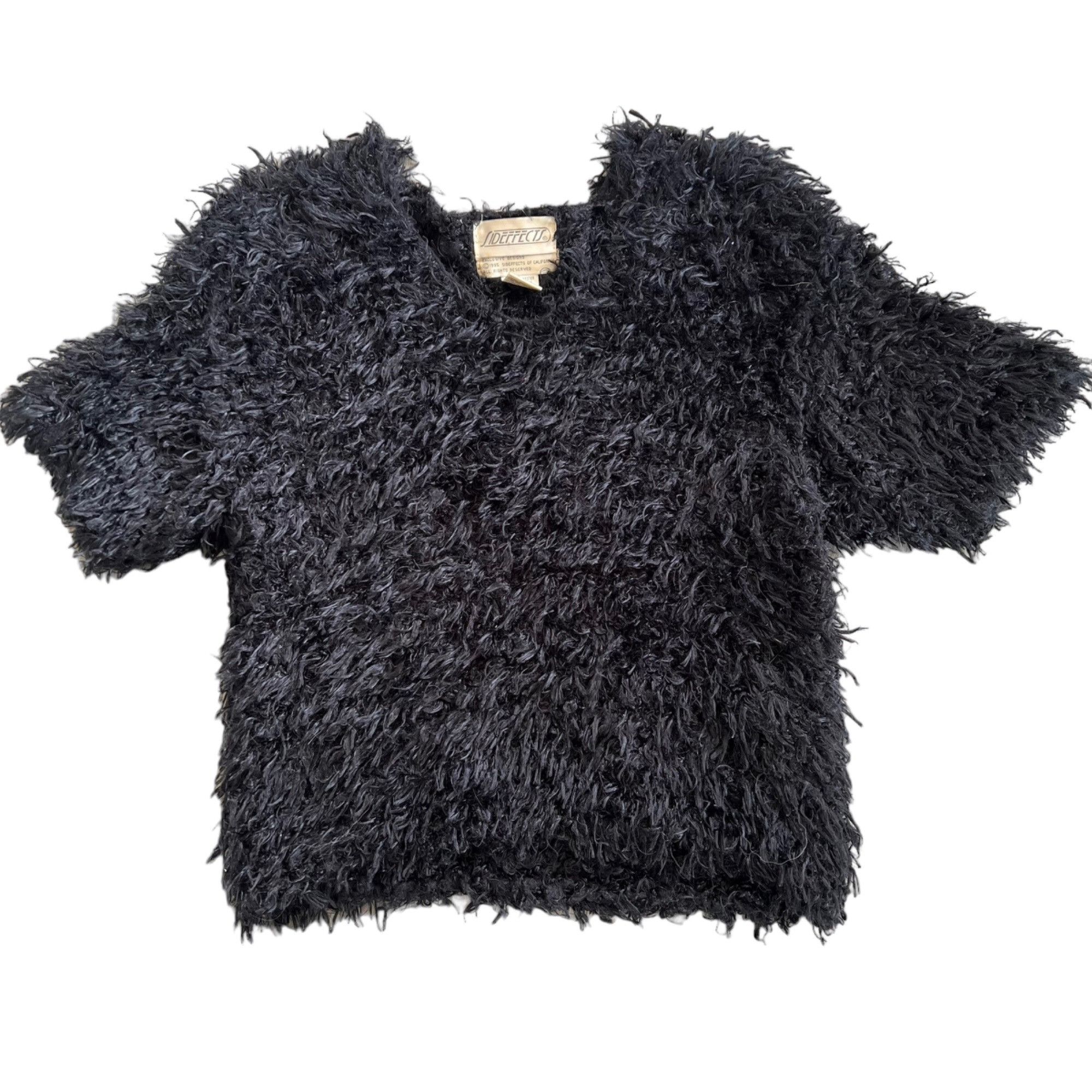 Vintage Sideffects Eyelash Pinup Retro Cropped Sweater Tee
