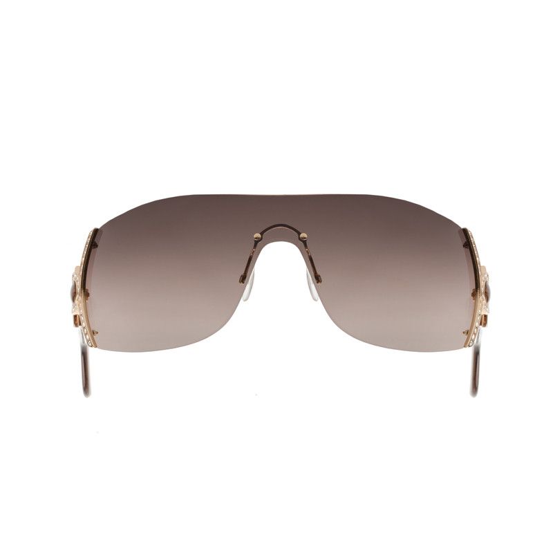 Pierre Cardin Pierre Cardin 00's Crystals Light Brown Sunglasses Size ONE SIZE - 1 Thumbnail