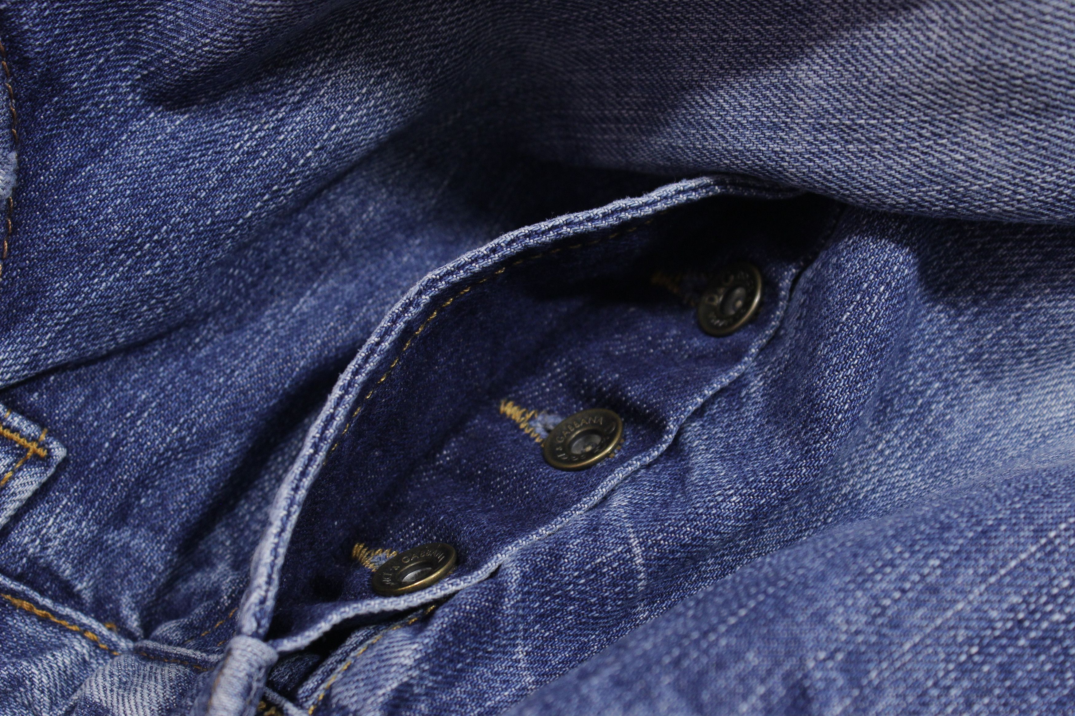 Dolce & Gabbana 90S Cowboy Sanded Jeans Vintage Size US 34 / EU 50 - 7 Thumbnail