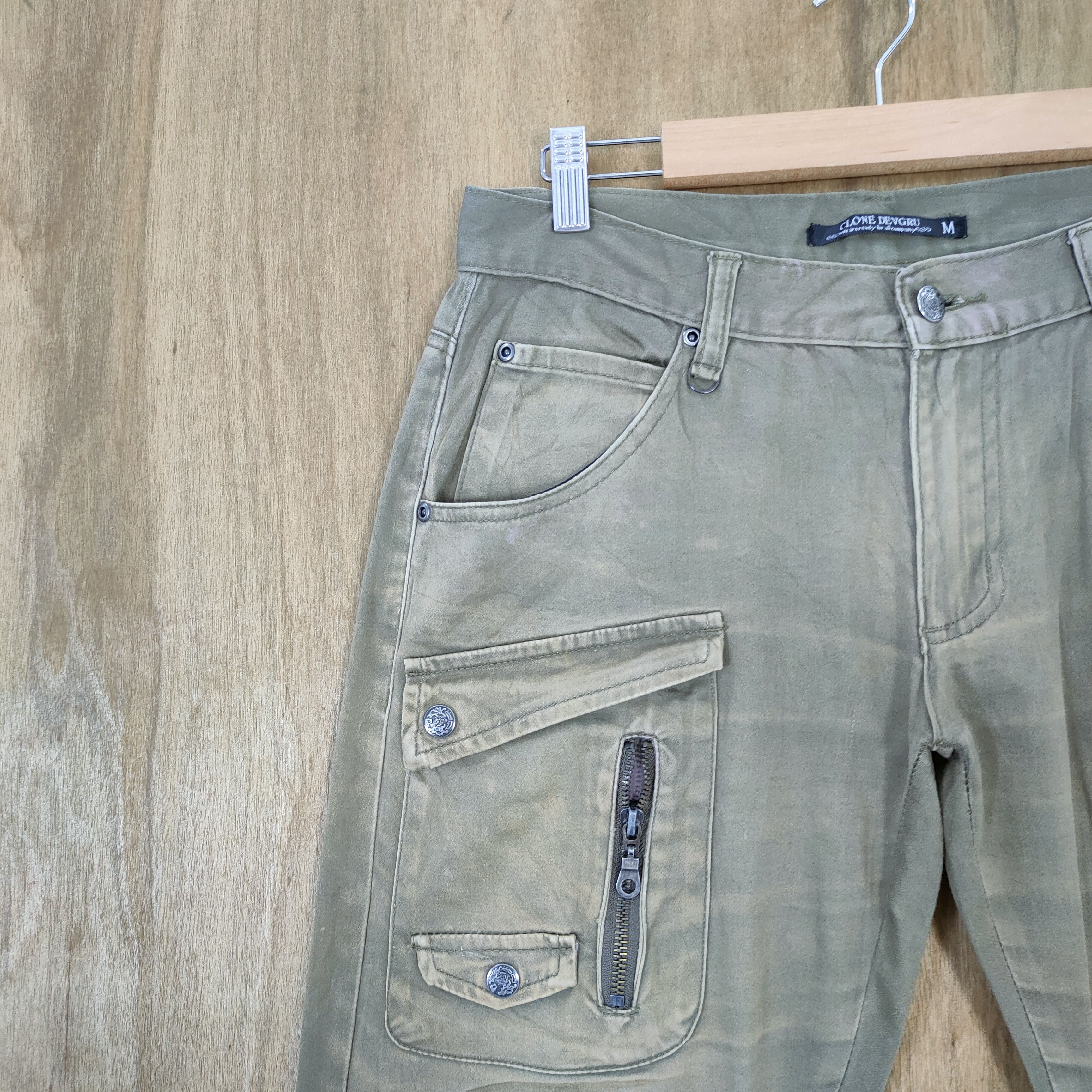 Japanese Brand RUSTY💥 VINTAGE CLONE DEVGRU FADED CARGO PANTS Size US 30 / EU 46 - 6 Thumbnail