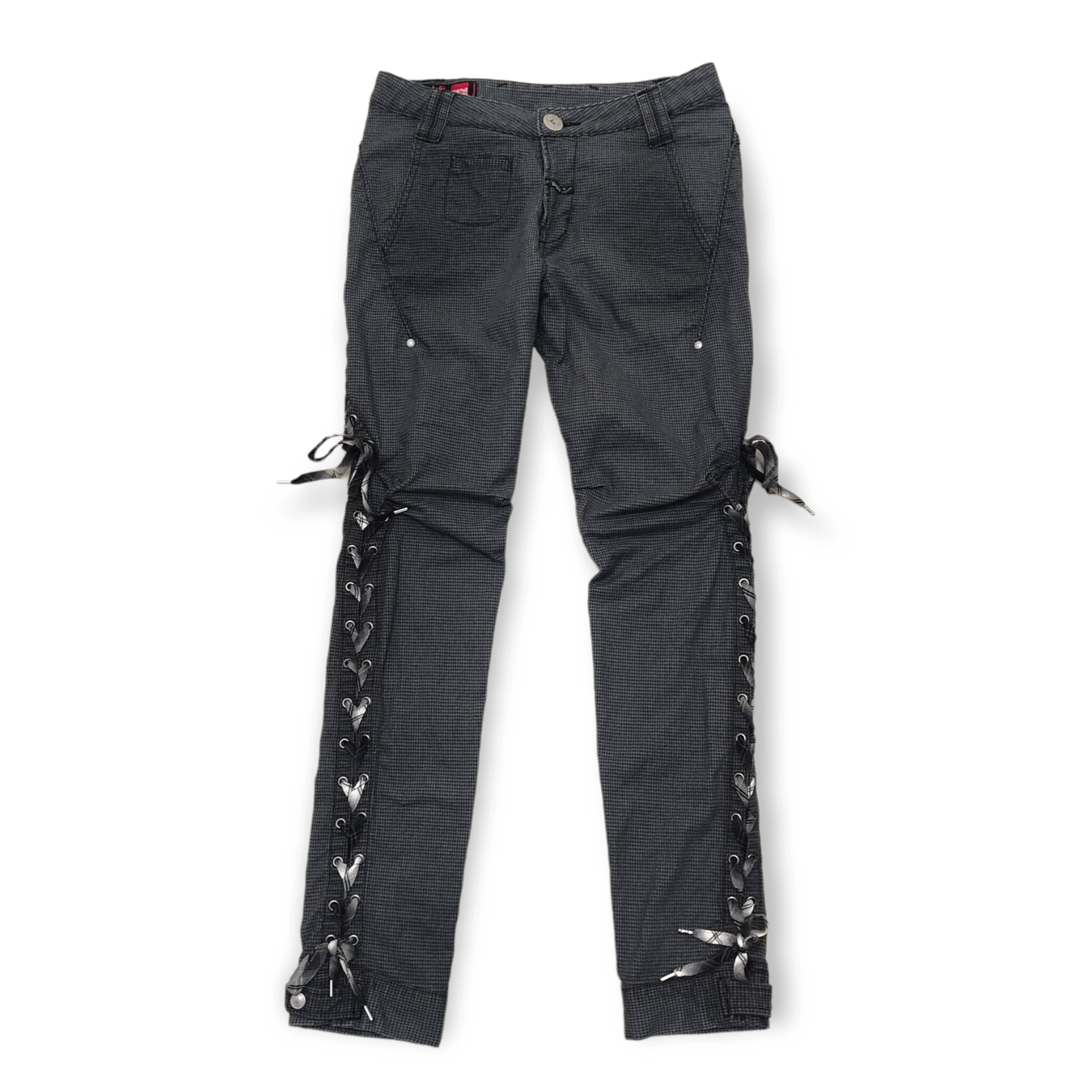 Marithe + Francois Girbaud Marithe Francois Girbaud Lace Up Gothic Pants Size 31" - 1 Thumbnail