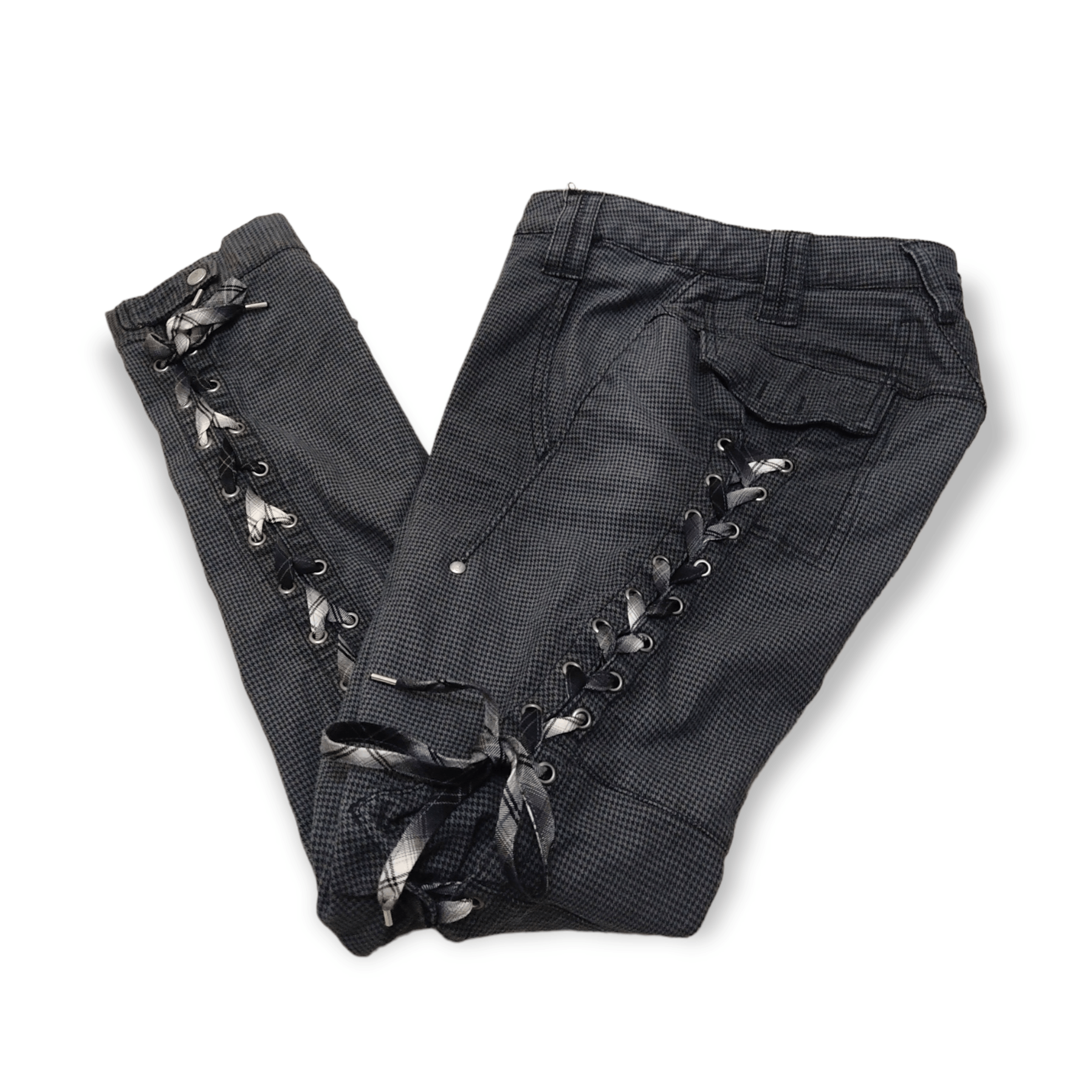 Marithe + Francois Girbaud Marithe Francois Girbaud Lace Up Gothic Pants Size 31" - 8 Thumbnail