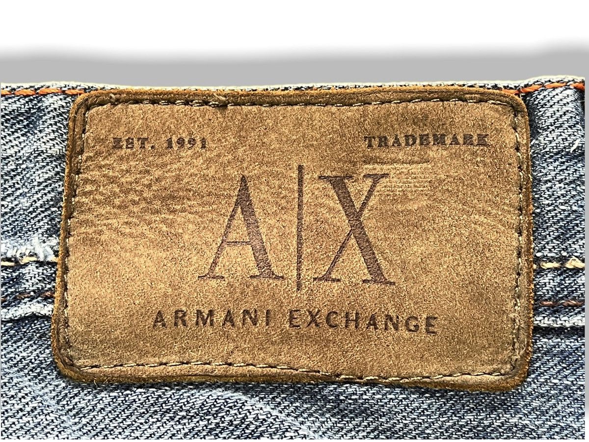Armani Exchange × Vintage Grails ARMANI EXCHANGE Embroidery Jeans Size US 31 - 12 Thumbnail