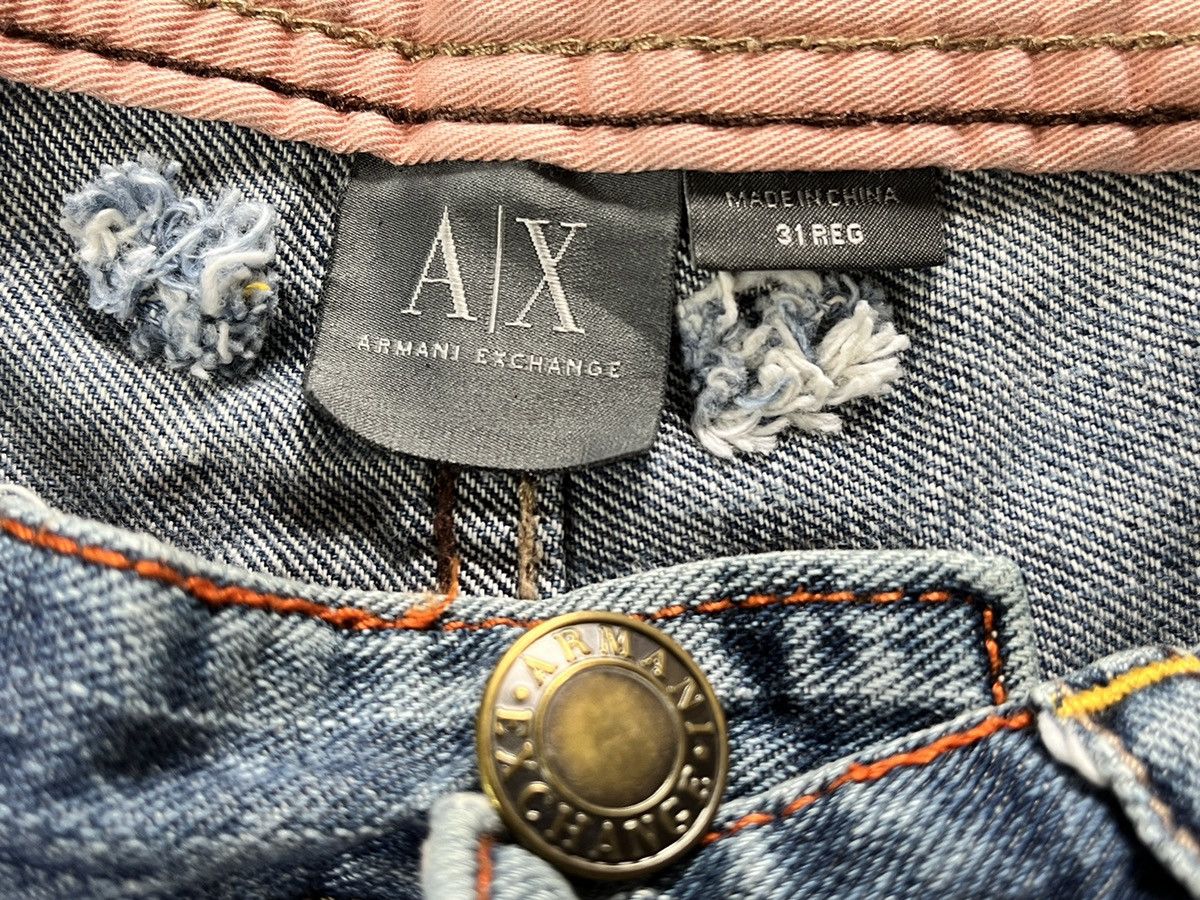 Armani Exchange × Vintage Grails ARMANI EXCHANGE Embroidery Jeans Size US 31 - 7 Thumbnail