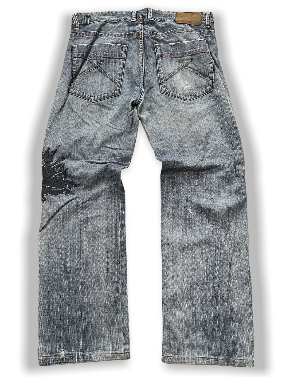 Armani Exchange × Vintage Grails ARMANI EXCHANGE Embroidery Jeans Size US 31 - 13 Thumbnail