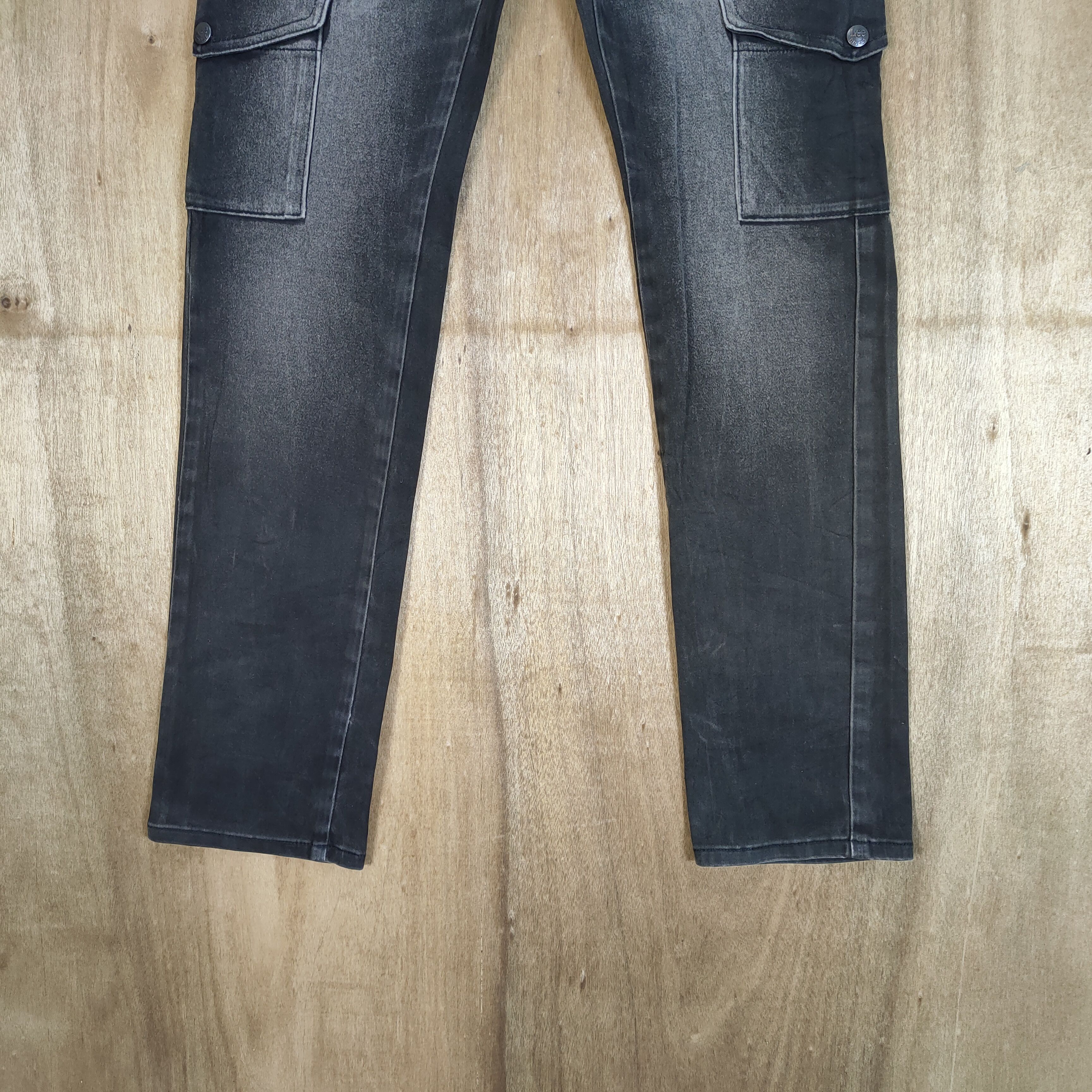 Lee #R2 LEE BLACK MULTIPOCKET CARGO PANTS Size US 27 - 3 Thumbnail