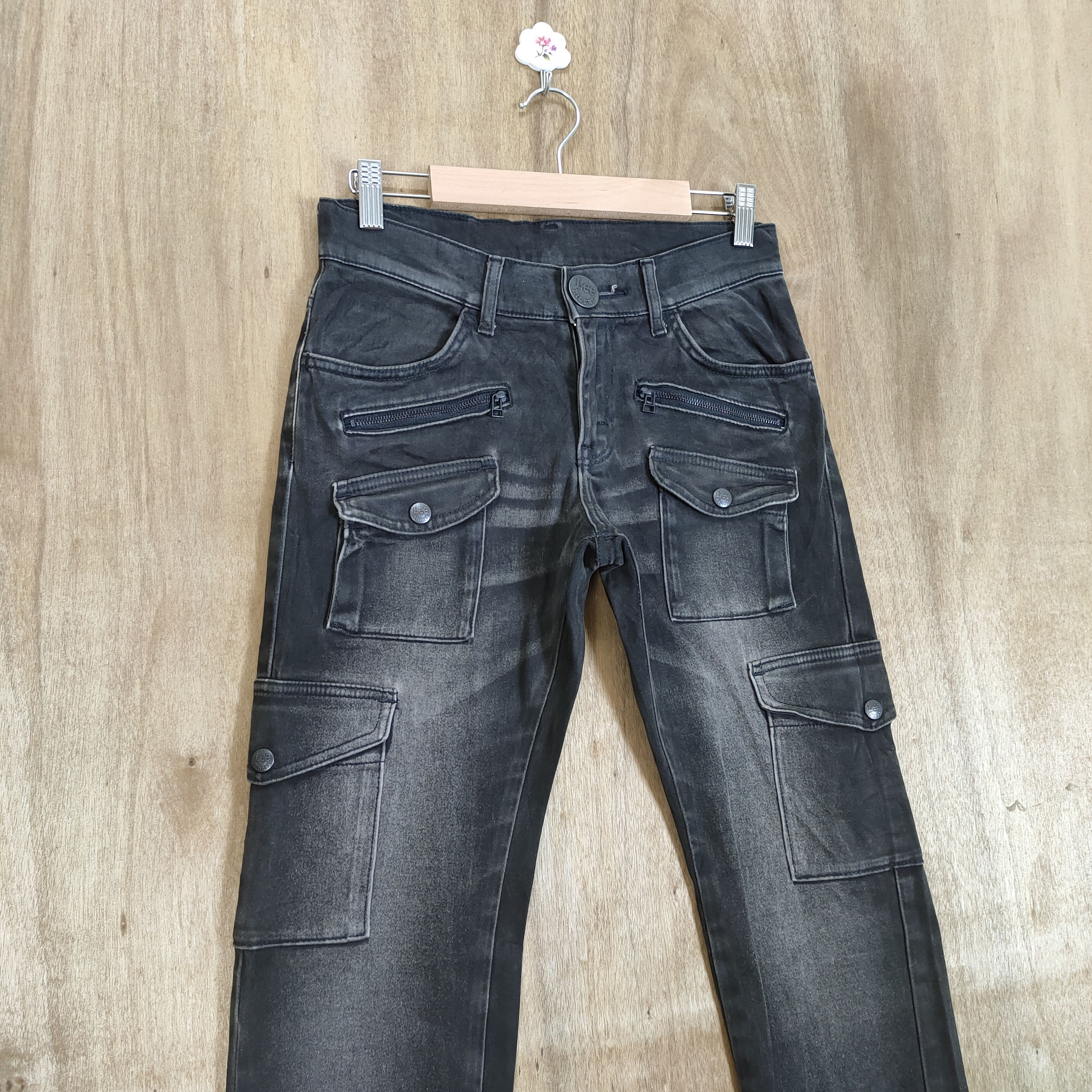 Lee #R2 LEE BLACK MULTIPOCKET CARGO PANTS Size US 27 - 4 Thumbnail