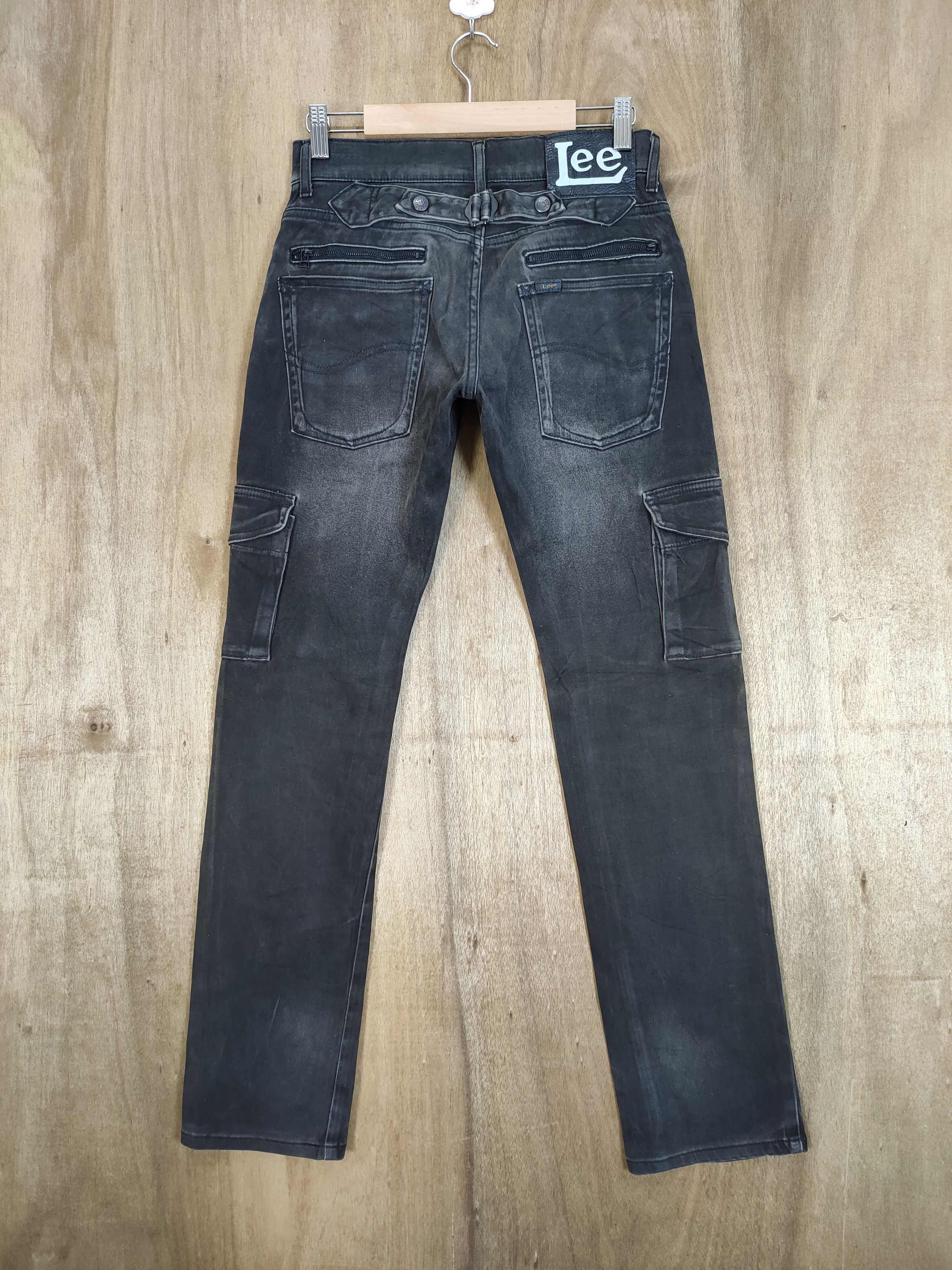 Lee #R2 LEE BLACK MULTIPOCKET CARGO PANTS Size US 27 - 7 Thumbnail