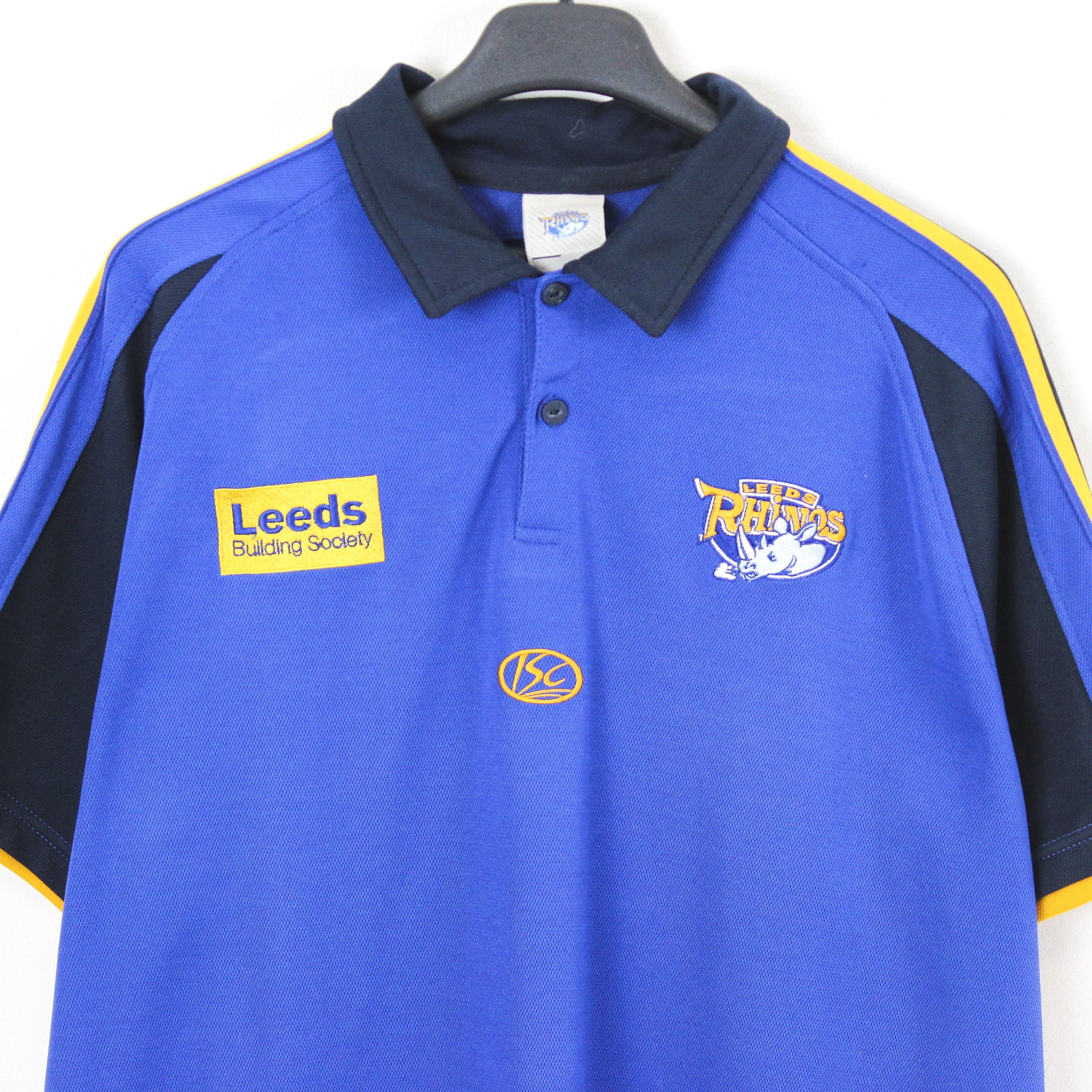 Other × Vintage Leeds Rhinos Mens 3XL ISC Rugby League Polo Shirt Jersey Kit Size US XXL / EU 58 / 5 - 2 Thumbnail