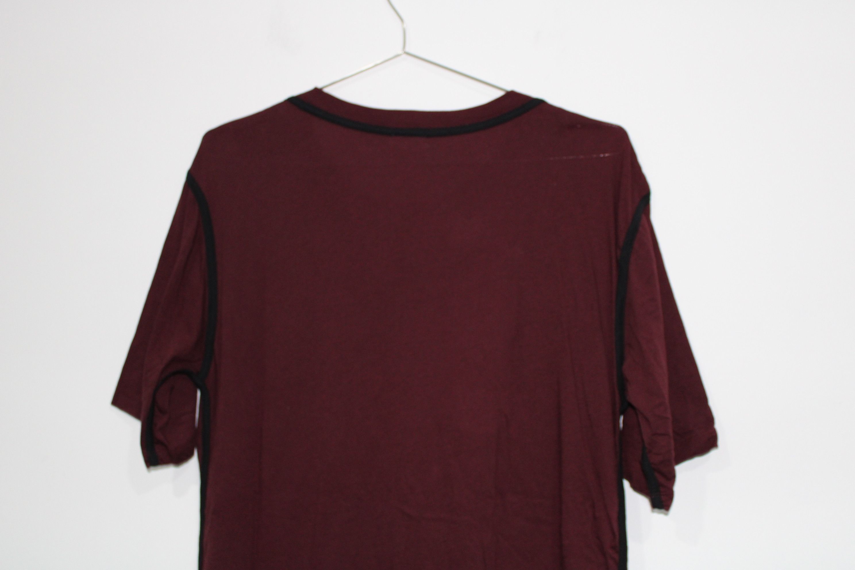 Dries Van Noten Dries Van Noten Maroon Tee Size US L / EU 52-54 / 3 - 4 Thumbnail