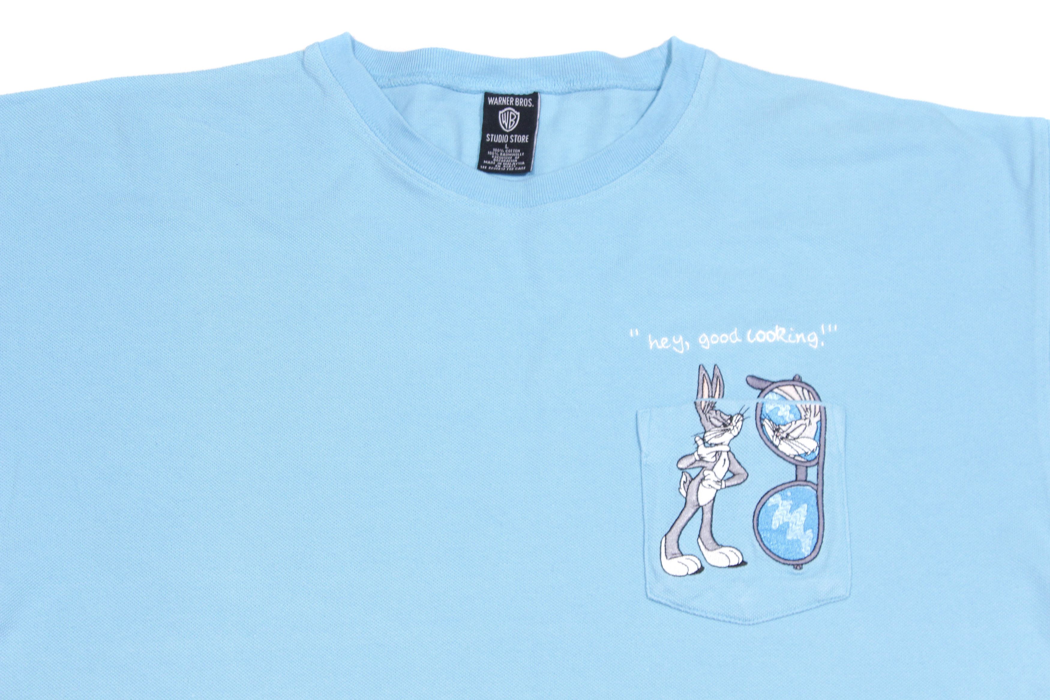Vintage 1998 Looney Tunes Bugs Bunny Logo T-Shirt Size US L / EU 52-54 / 3 - 3 Thumbnail