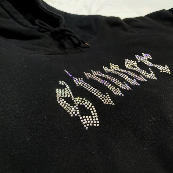 Alternative Precious Pieces Rhinestone Sinner Hoodie M Grailed