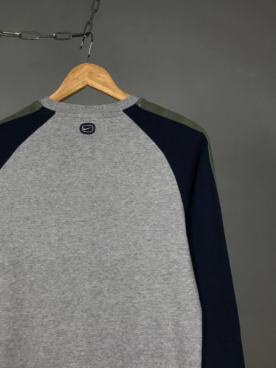 Nike × Vintage Nike swoosh streetwear vintage gray sweatshirt Size US S / EU 44-46 / 1 - 12 Thumbnail