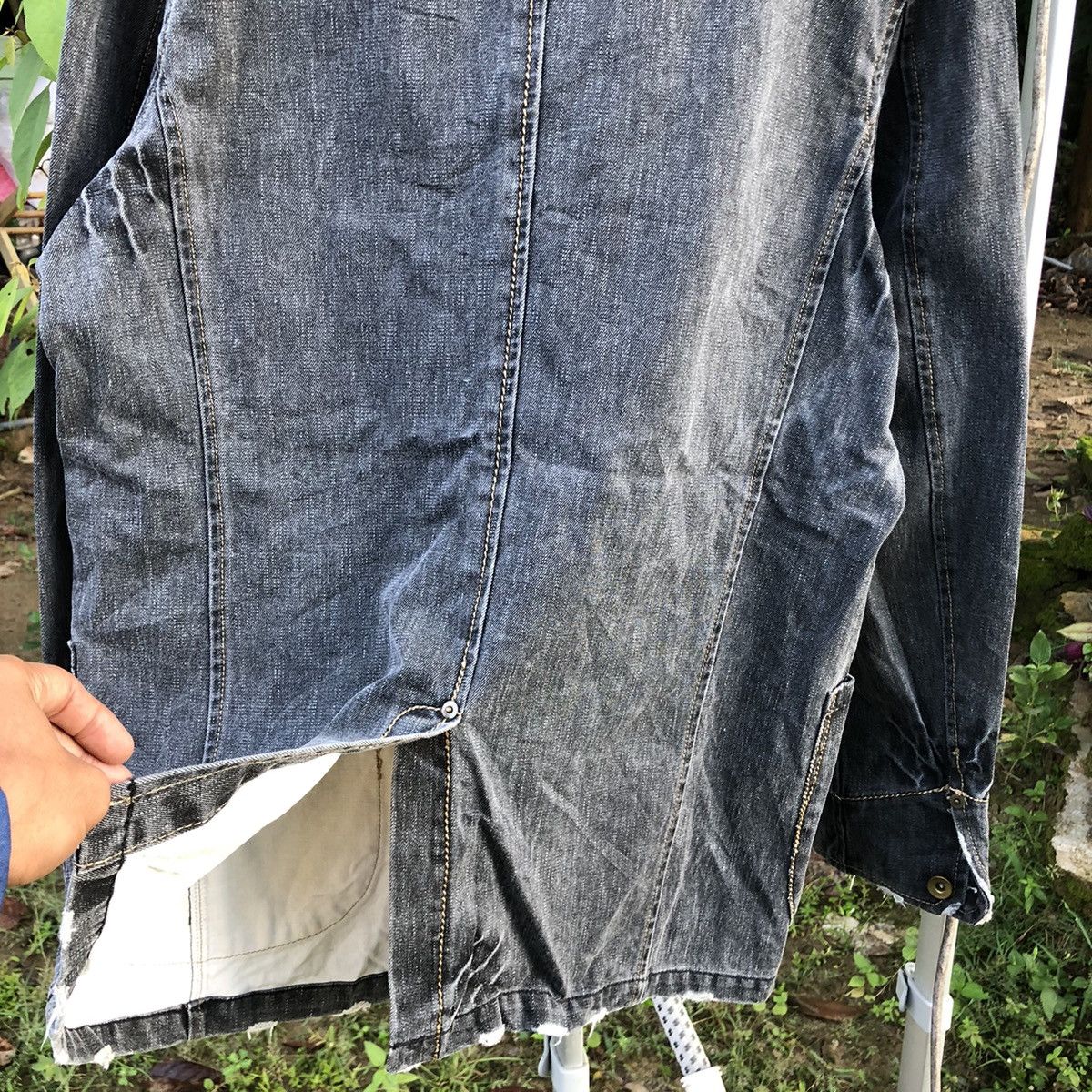 Japanese Brand JAPANESE BRAND PWPL DISTRESS DENIM JACKET Size US M / EU 48-50 / 2 - 7 Thumbnail