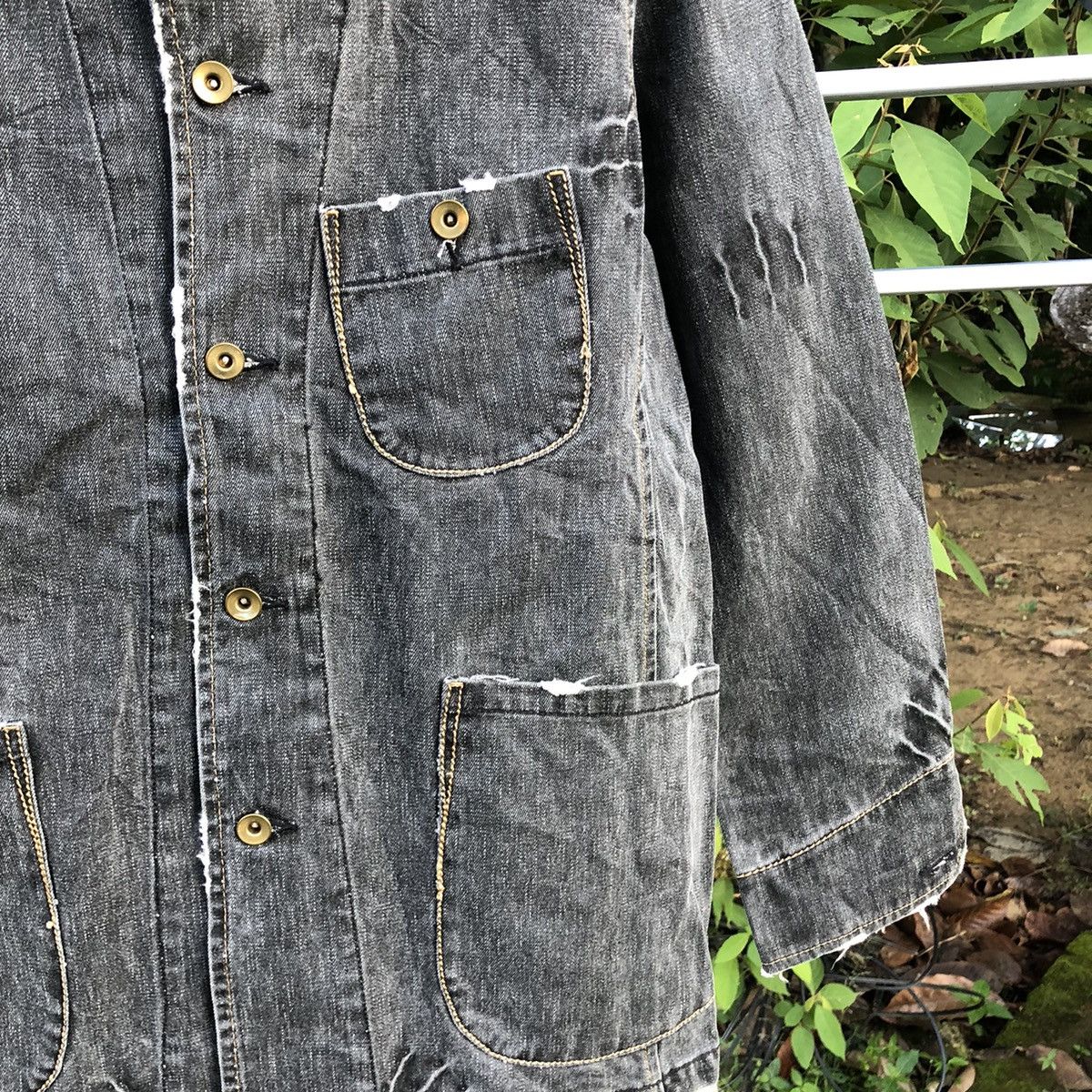 Japanese Brand JAPANESE BRAND PWPL DISTRESS DENIM JACKET Size US M / EU 48-50 / 2 - 6 Thumbnail
