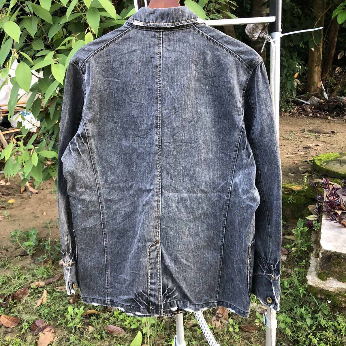 Japanese Brand JAPANESE BRAND PWPL DISTRESS DENIM JACKET Size US M / EU 48-50 / 2 - 2 Thumbnail