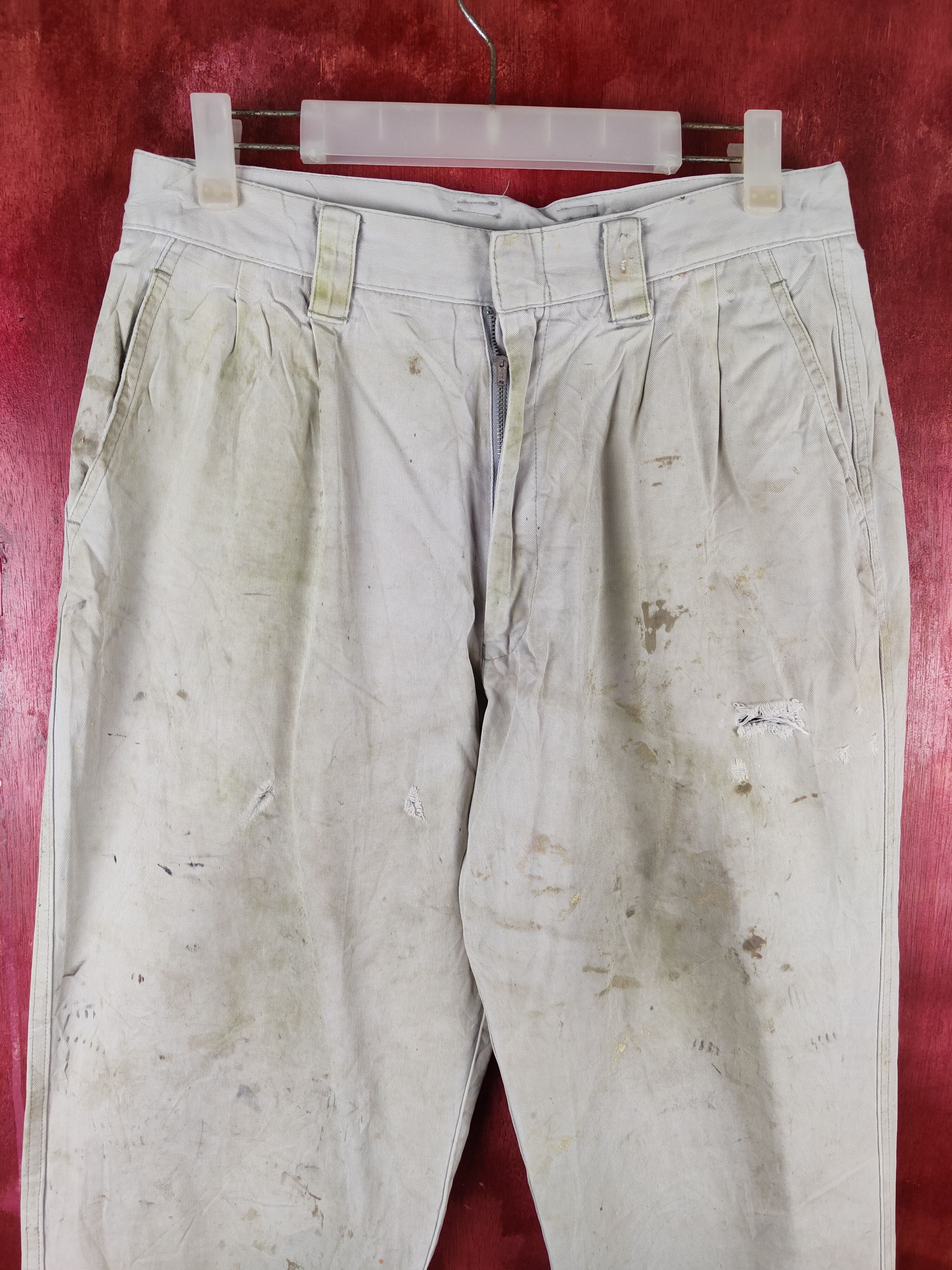 Japanese Brand × Vintage Field Message vintage distressed worn Casual Pants #S729 Size US 30 / EU 46 - 2 Thumbnail
