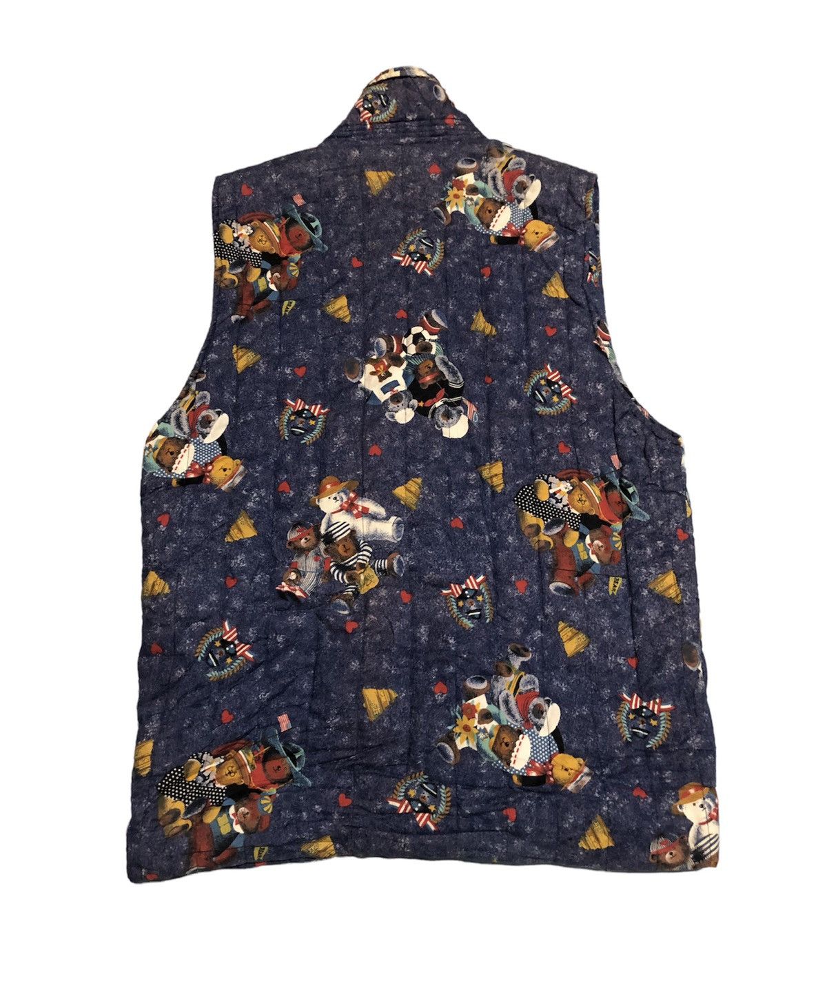 Japanese Brand JapaneseBrand Half Time Full Print Quilted Bear Vest Jacket Size US L / EU 52-54 / 3 - 2 Thumbnail