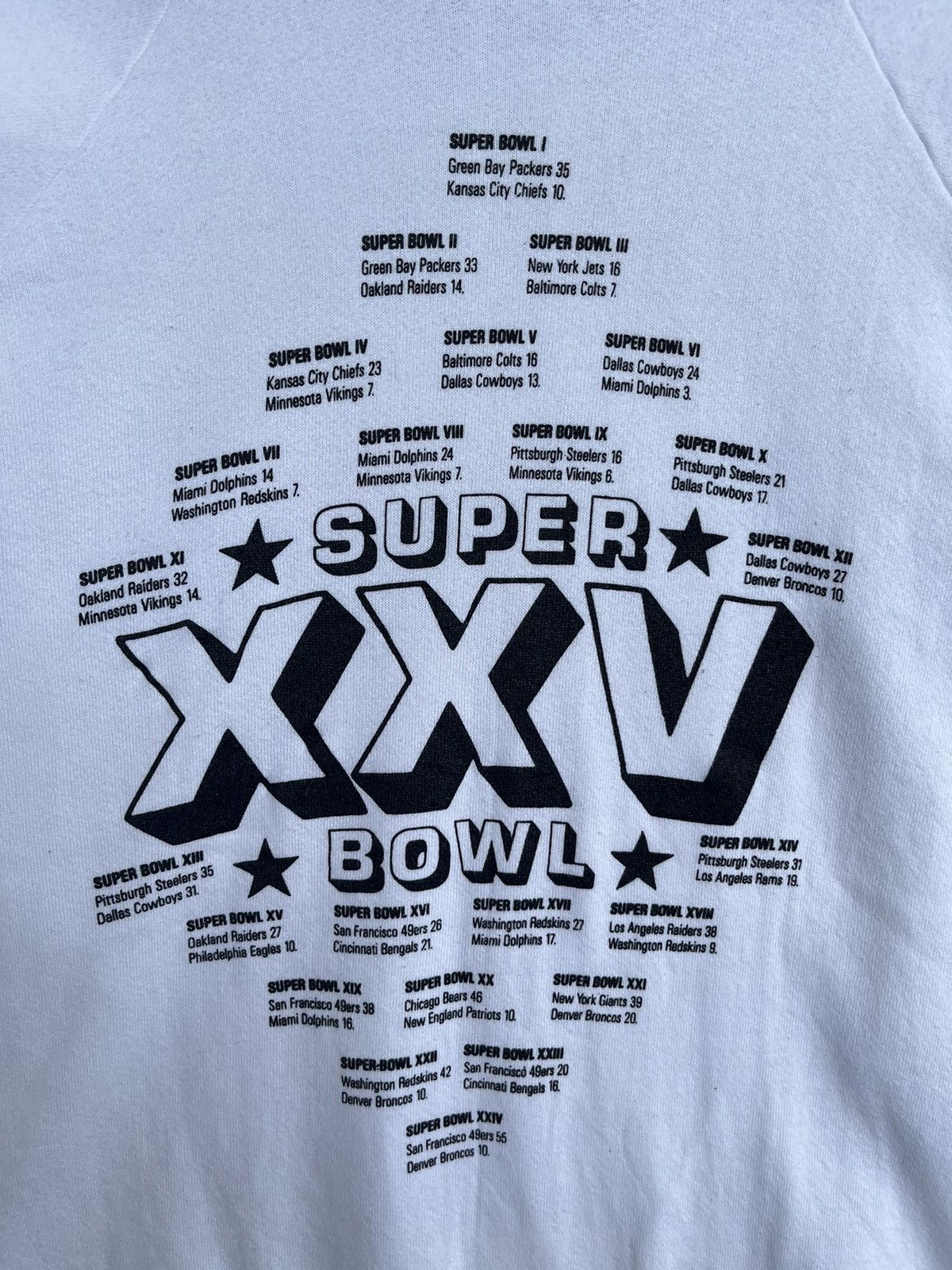 Fruit Of The Loom × NFL RARE🔥1991 Silver Anniversary Super Bowl Match Sweatshirt Size US XL / EU 56 / 4 - 5 Thumbnail