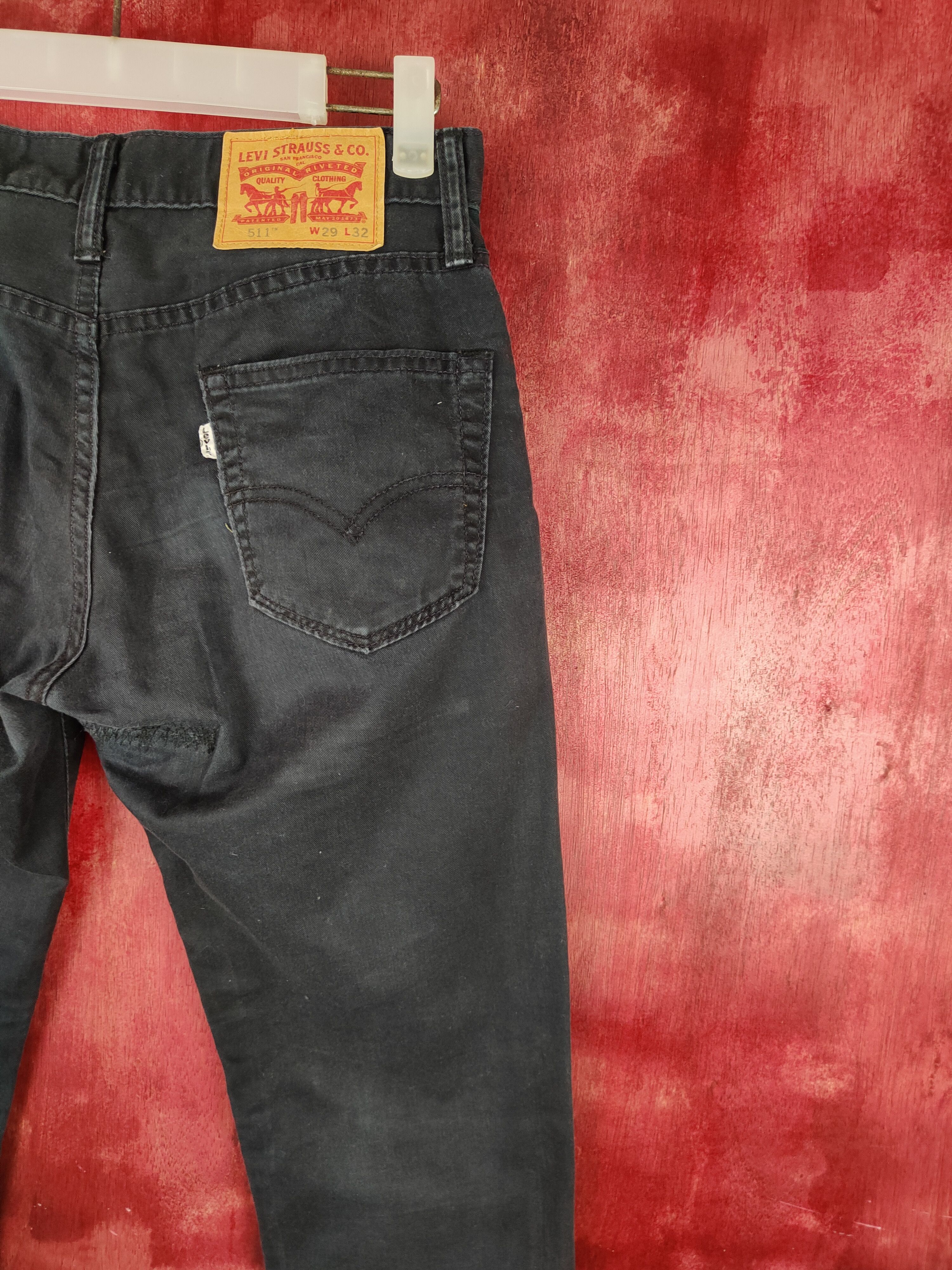 Levi's 511 Levis Dark Blue vintage distressed casual Pants #S814 Size US 29 - 12 Thumbnail