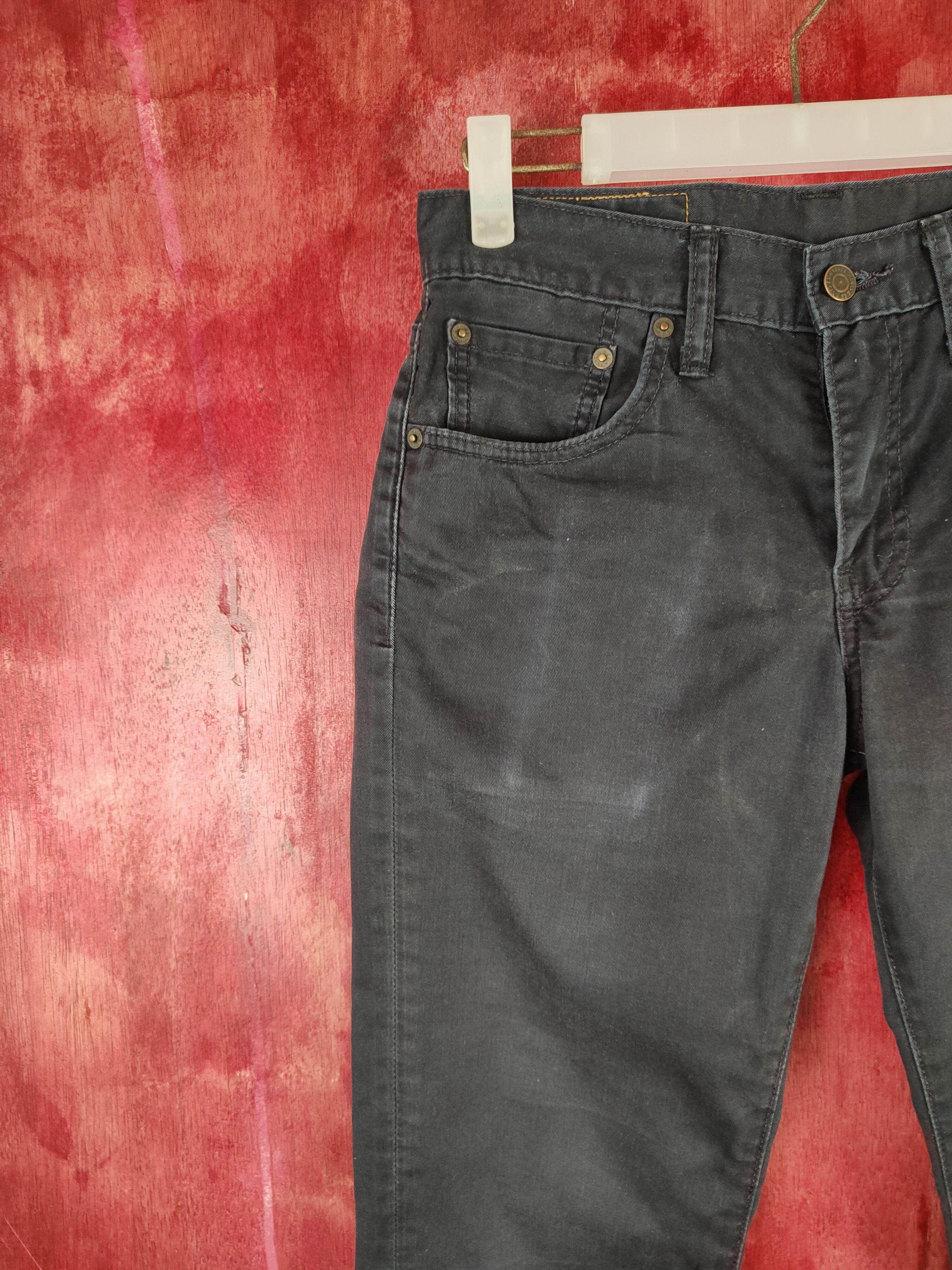 Levi's 511 Levis Dark Blue vintage distressed casual Pants #S814 Size US 29 - 3 Thumbnail
