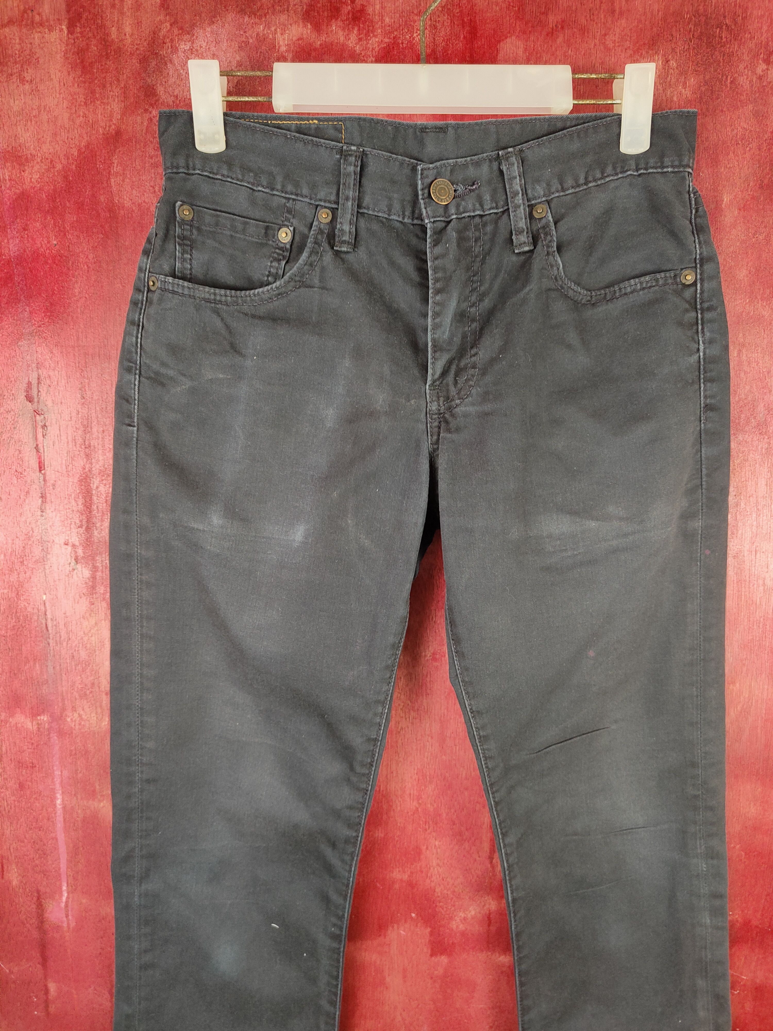 Levi's 511 Levis Dark Blue vintage distressed casual Pants #S814 Size US 29 - 2 Thumbnail